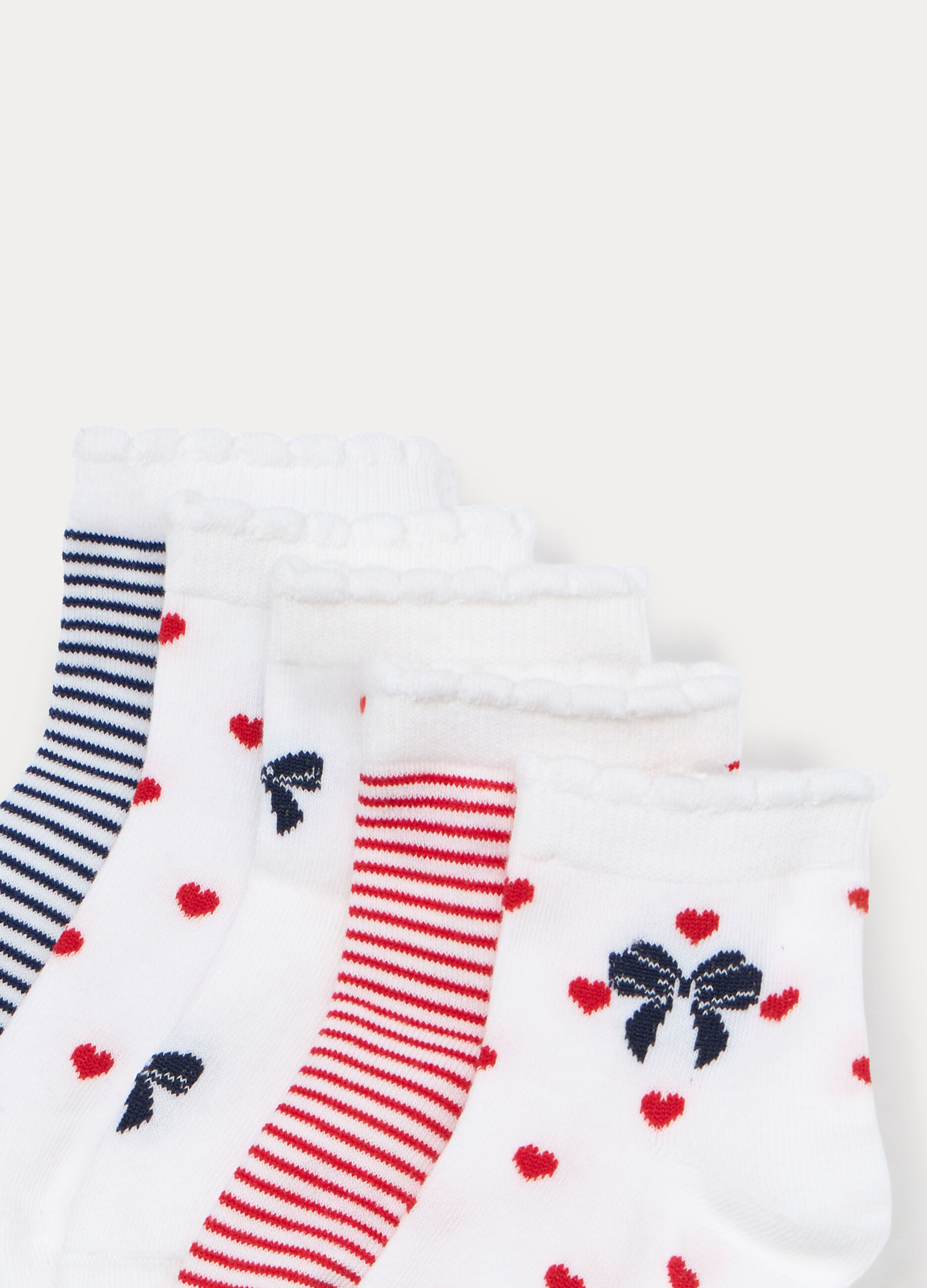 Pack 5 calze corte in misto cotone stretch_2