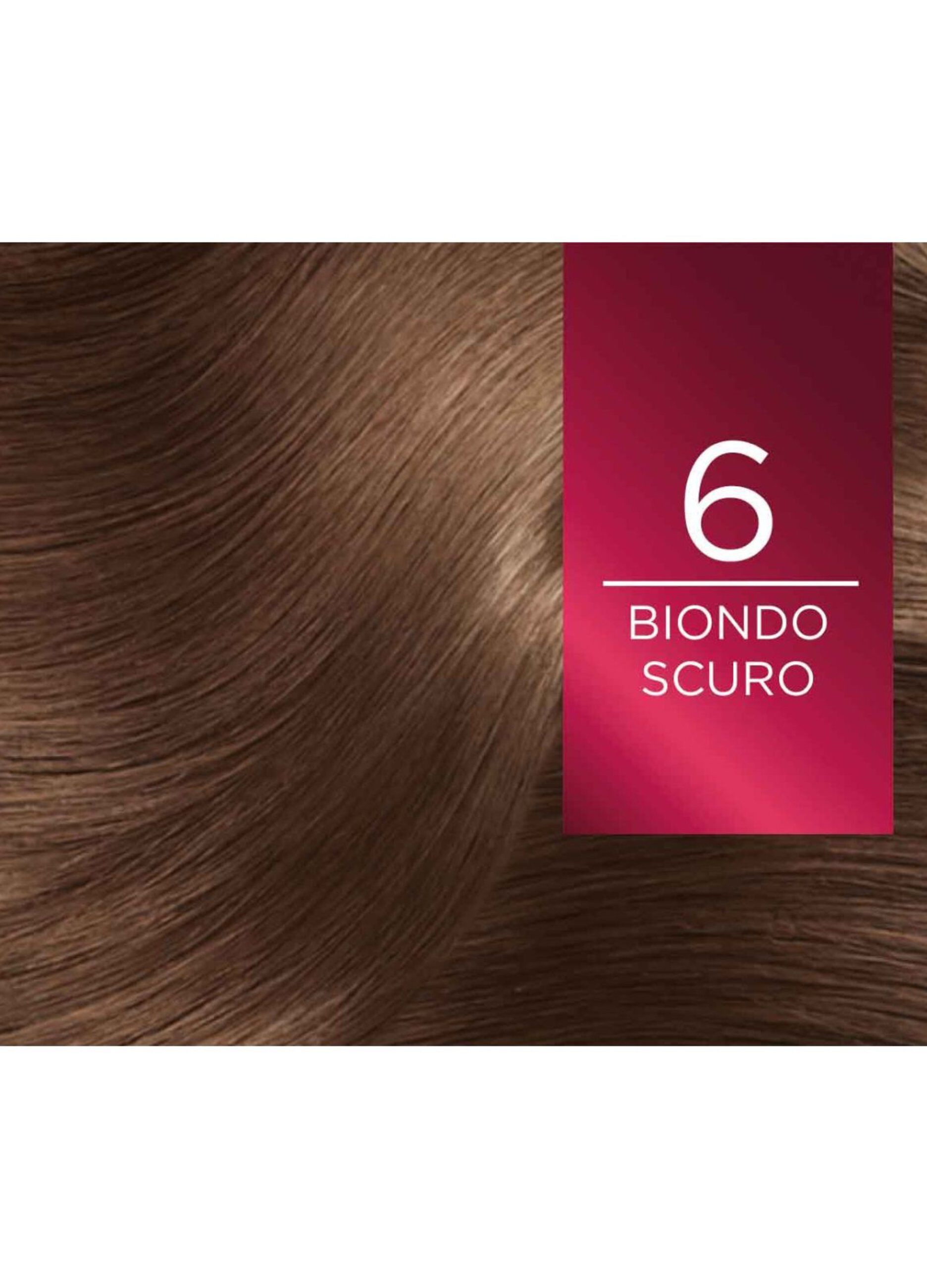 L'Oréal Paris Tinta Capelli Excellence, Copre i capelli bianchi, colore ricco, luminoso e a lunga durata, 6 Biondo Scuro.