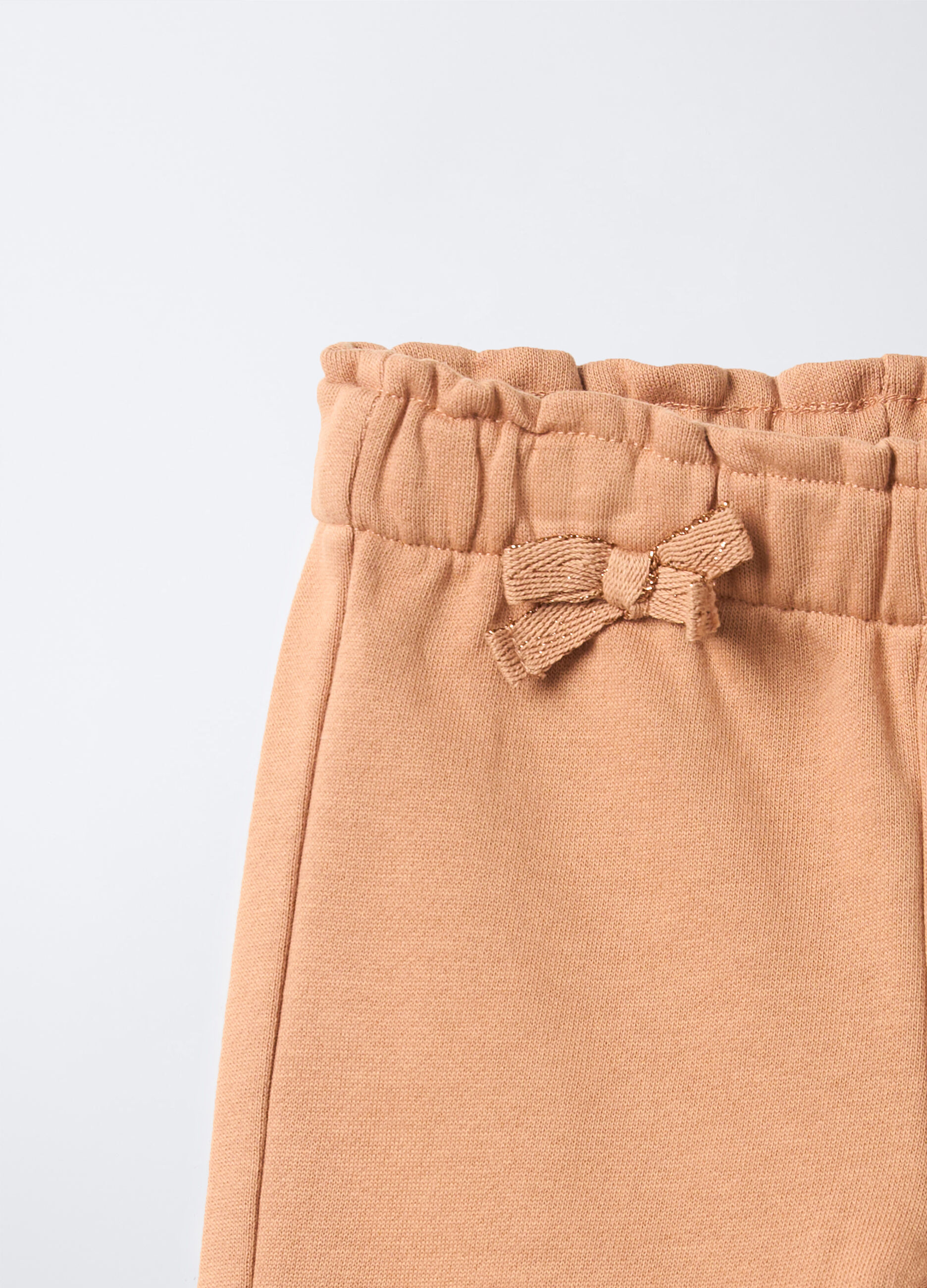 Jogger in puro cotone garzato Fit Straight bimba_2