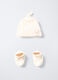Set berretto + scarpine in costina di puro cotone neonata_0