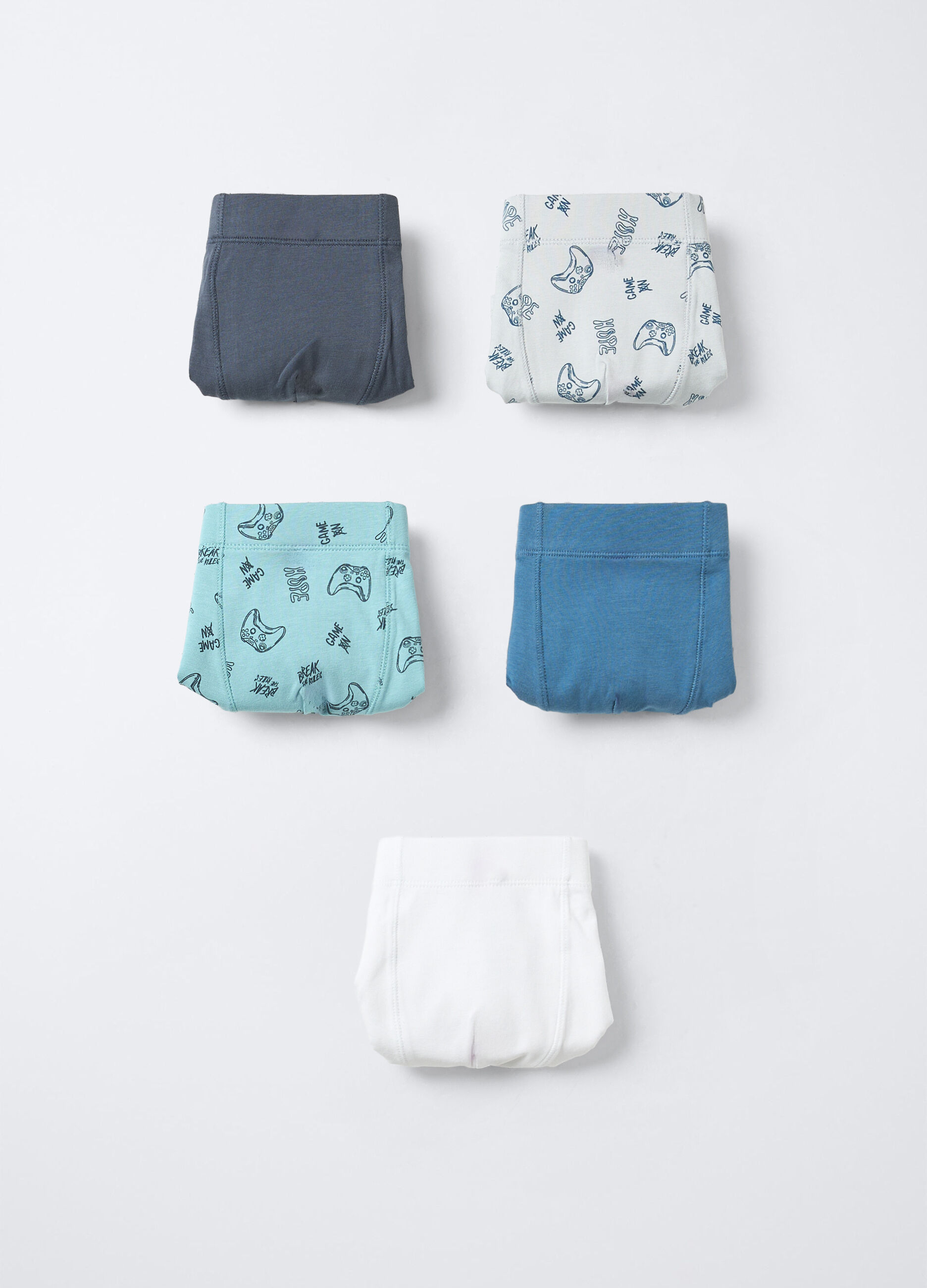 Pack 5 boxer in jersey di cotone stretch bambino_0