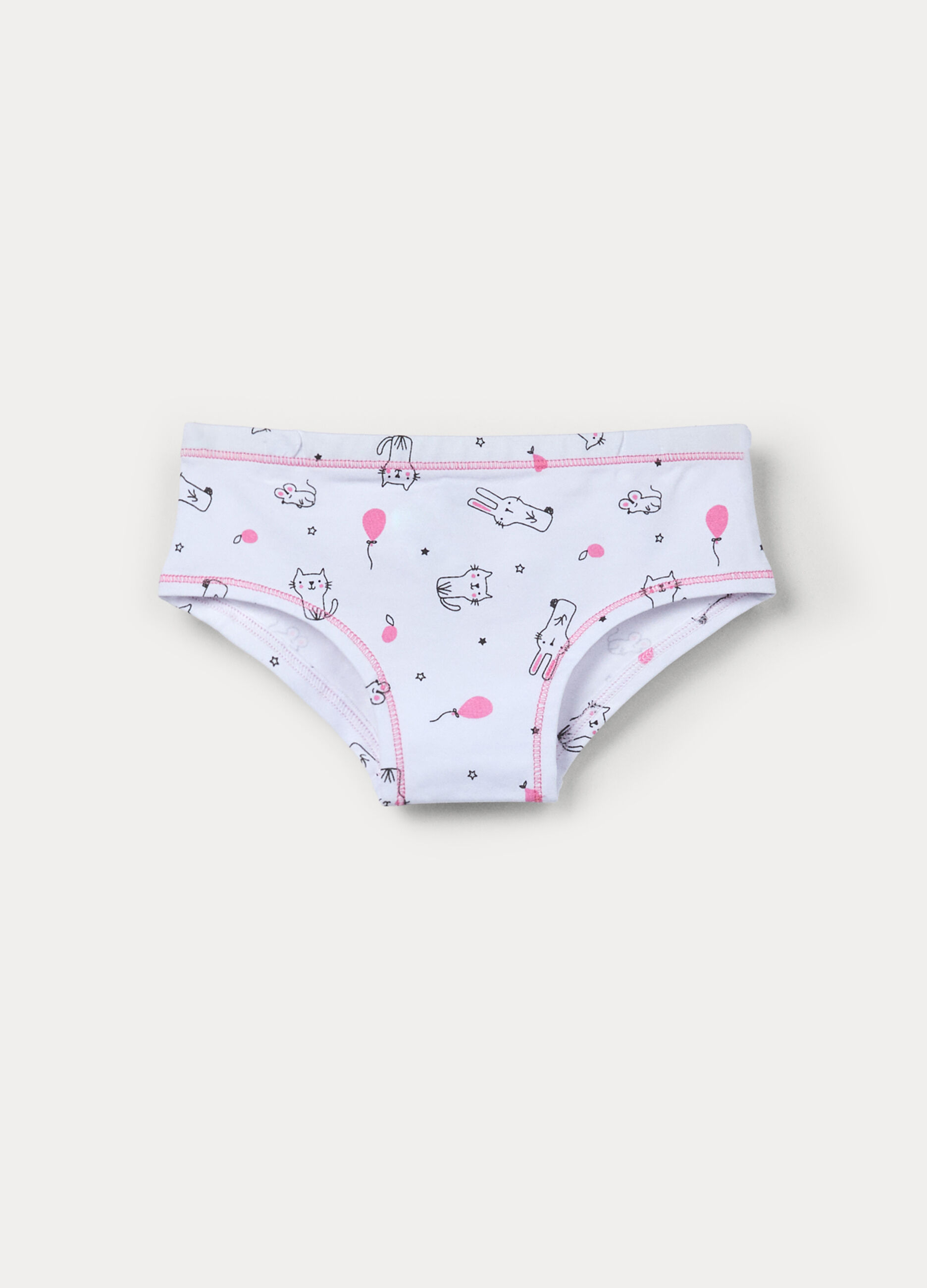 Slip in jersey di cotone stretch bambina_0