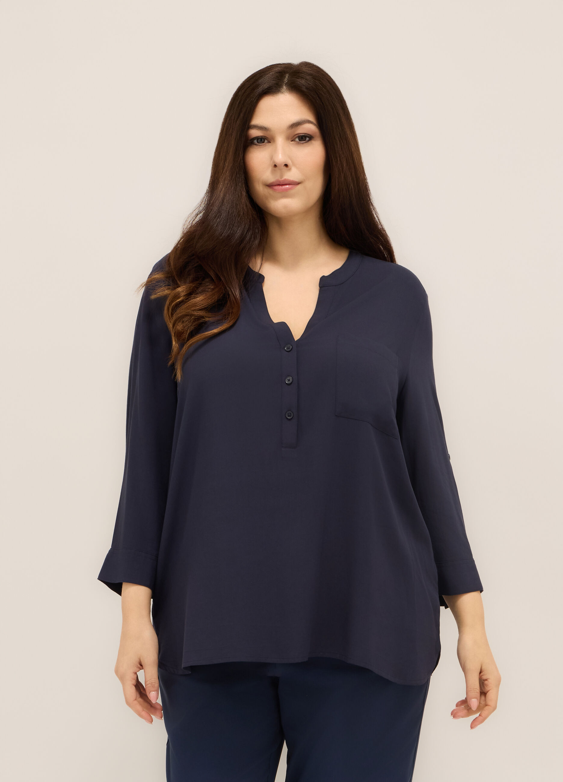 Blusa in pura viscosa donna curvy_0
