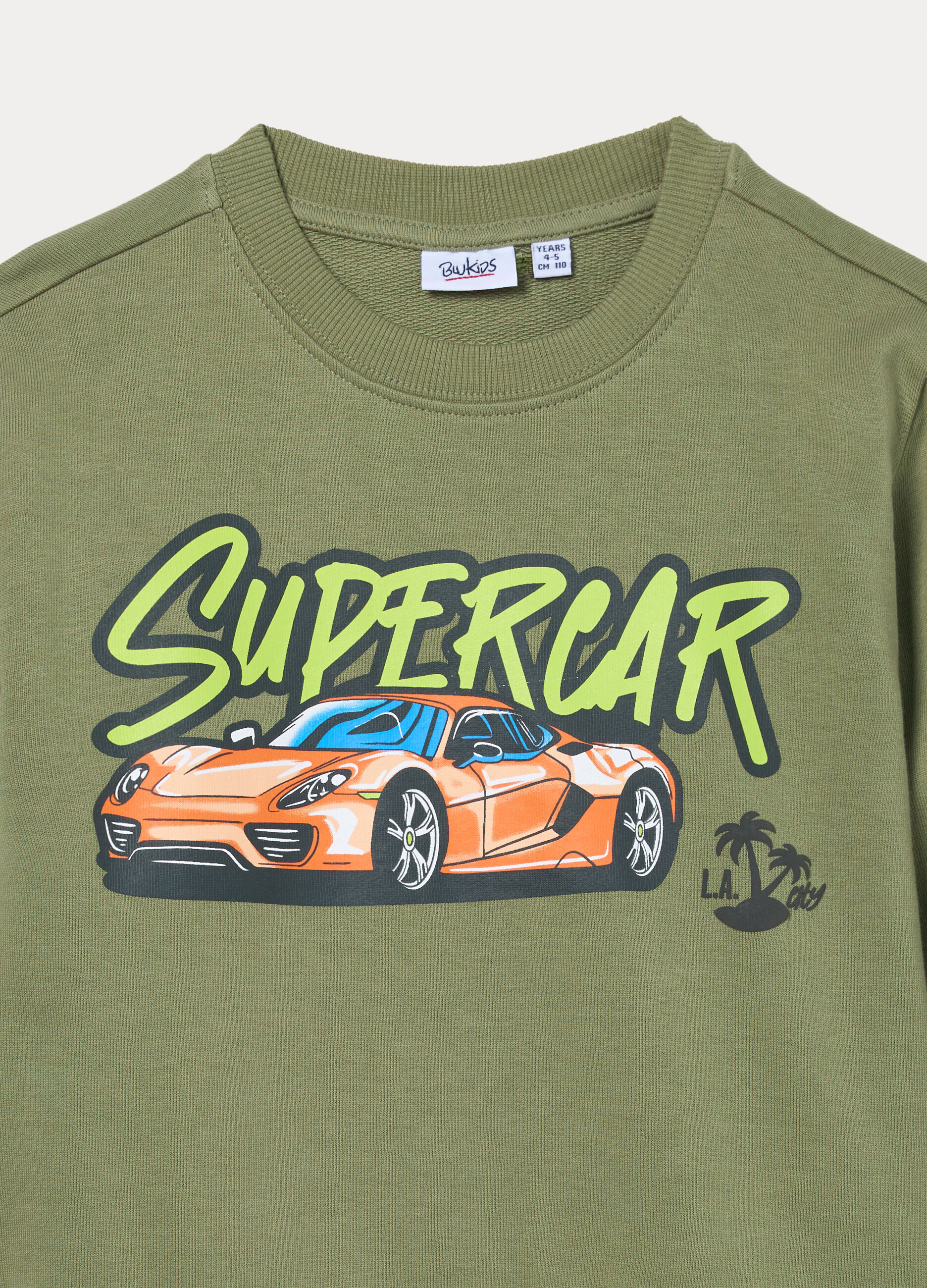 Felpa girocollo in french terry di puro cotone bambino_2