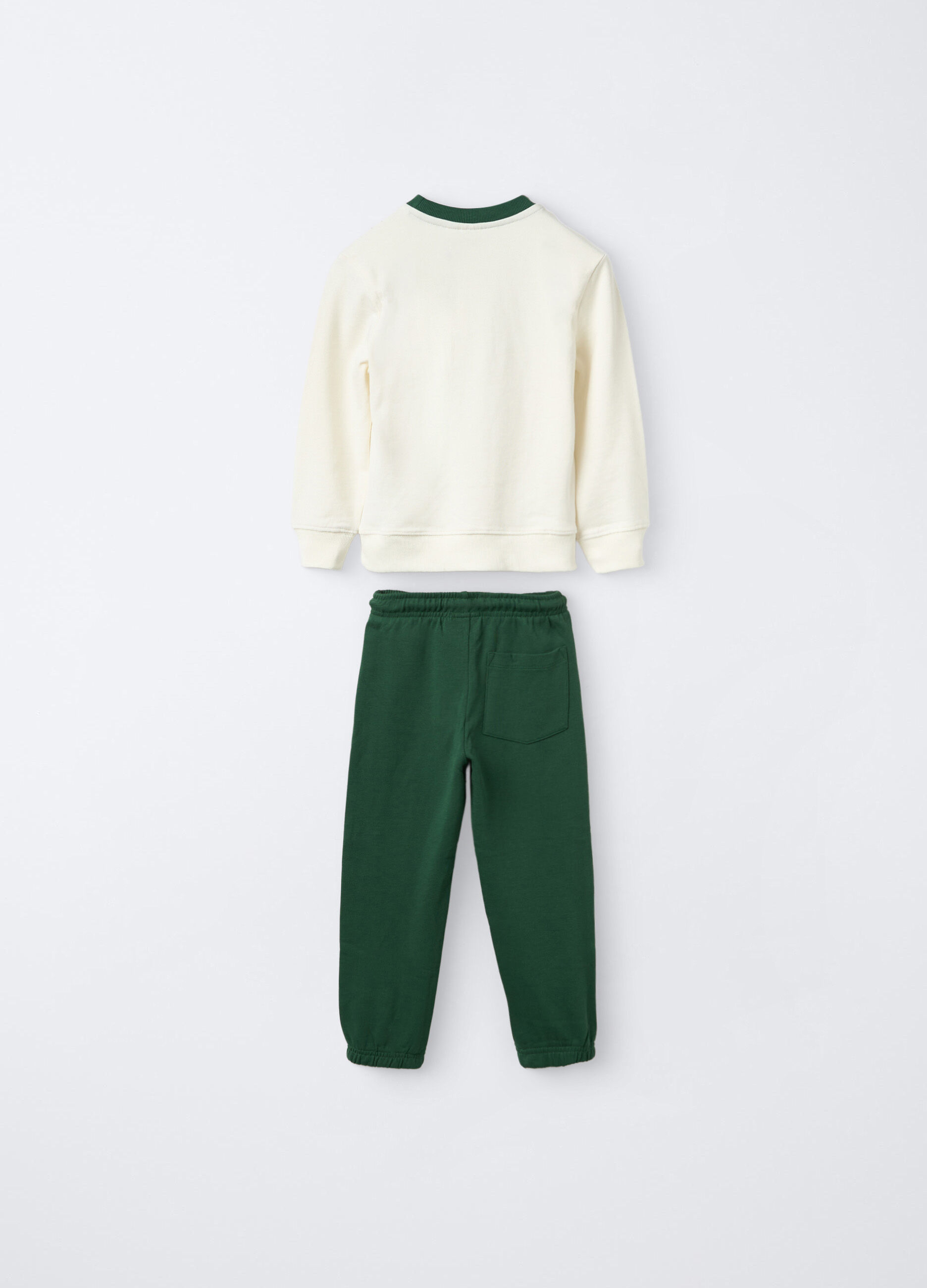 Jogging set in puro cotone garzato Fit Regular bambino_1