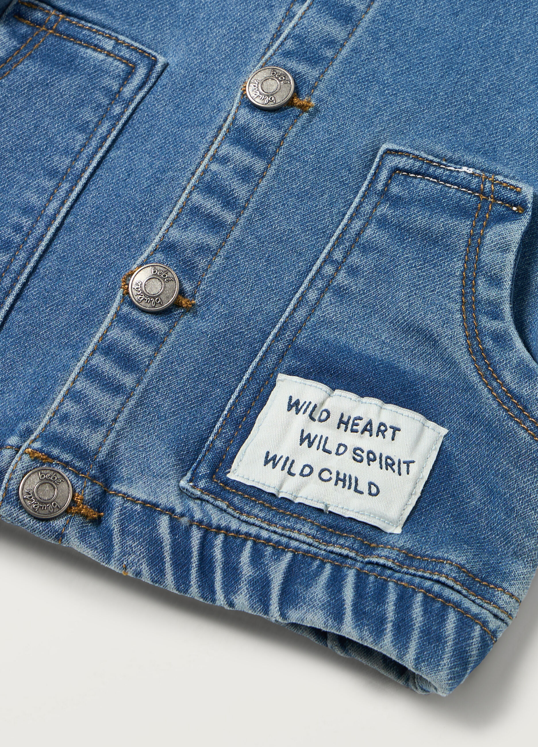 Giacca in french terry denim neonato_1