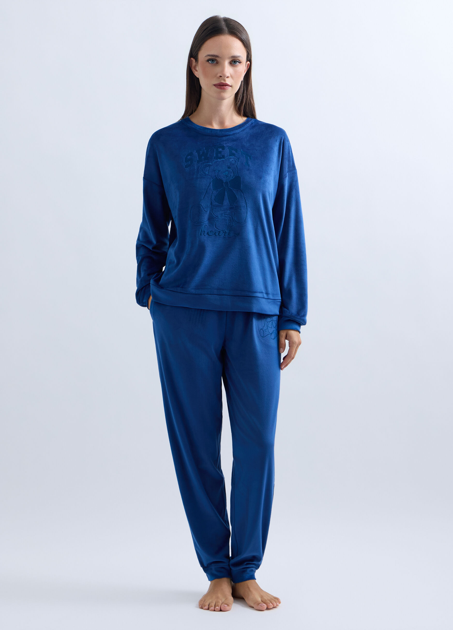 Set pigiama velour stretch donna_0