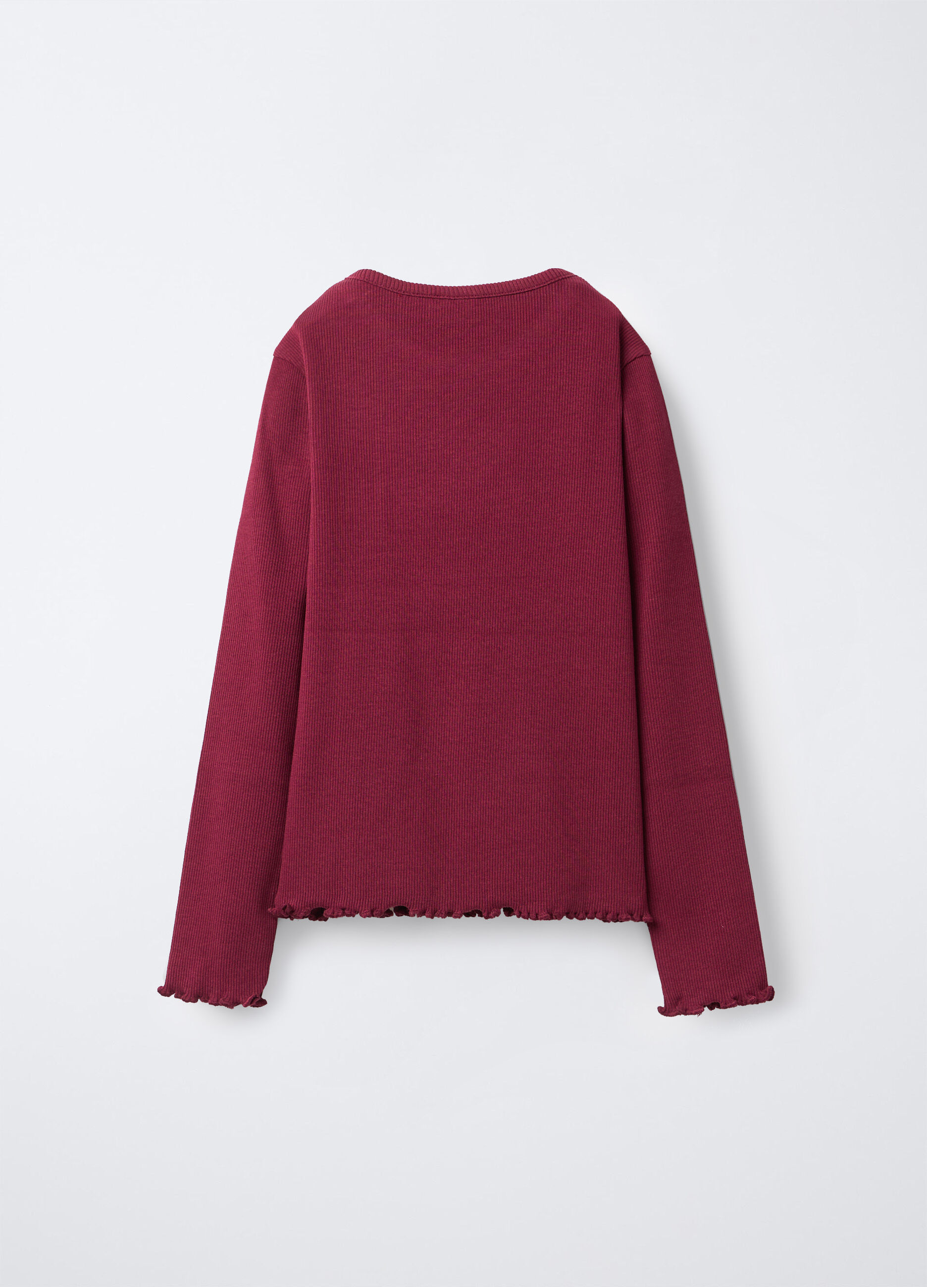 T-shirt in costina di cotone stretch Fit Slim bambina_1