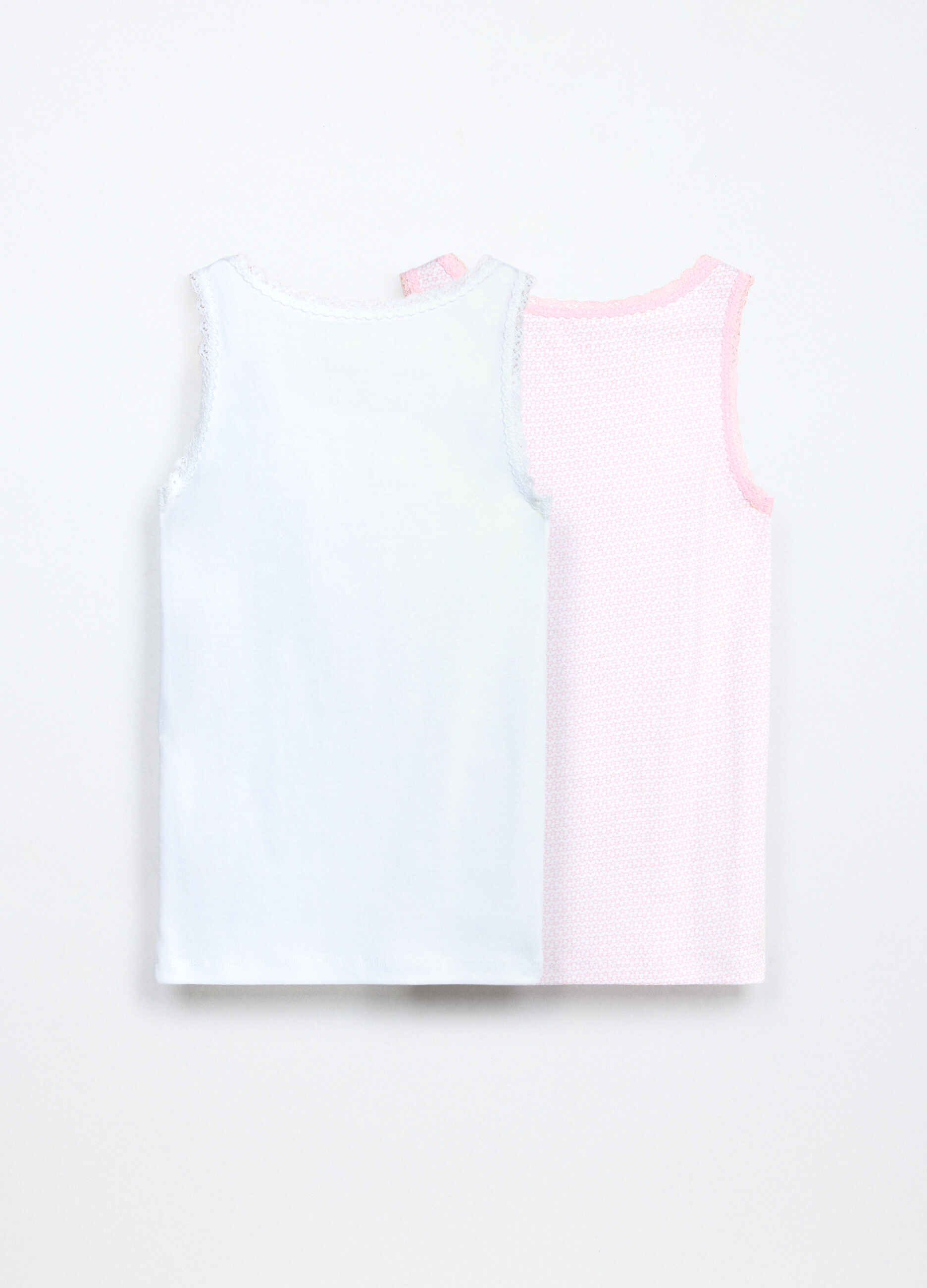 Pack 2 canotte in jersey di puro cotone bambina_1