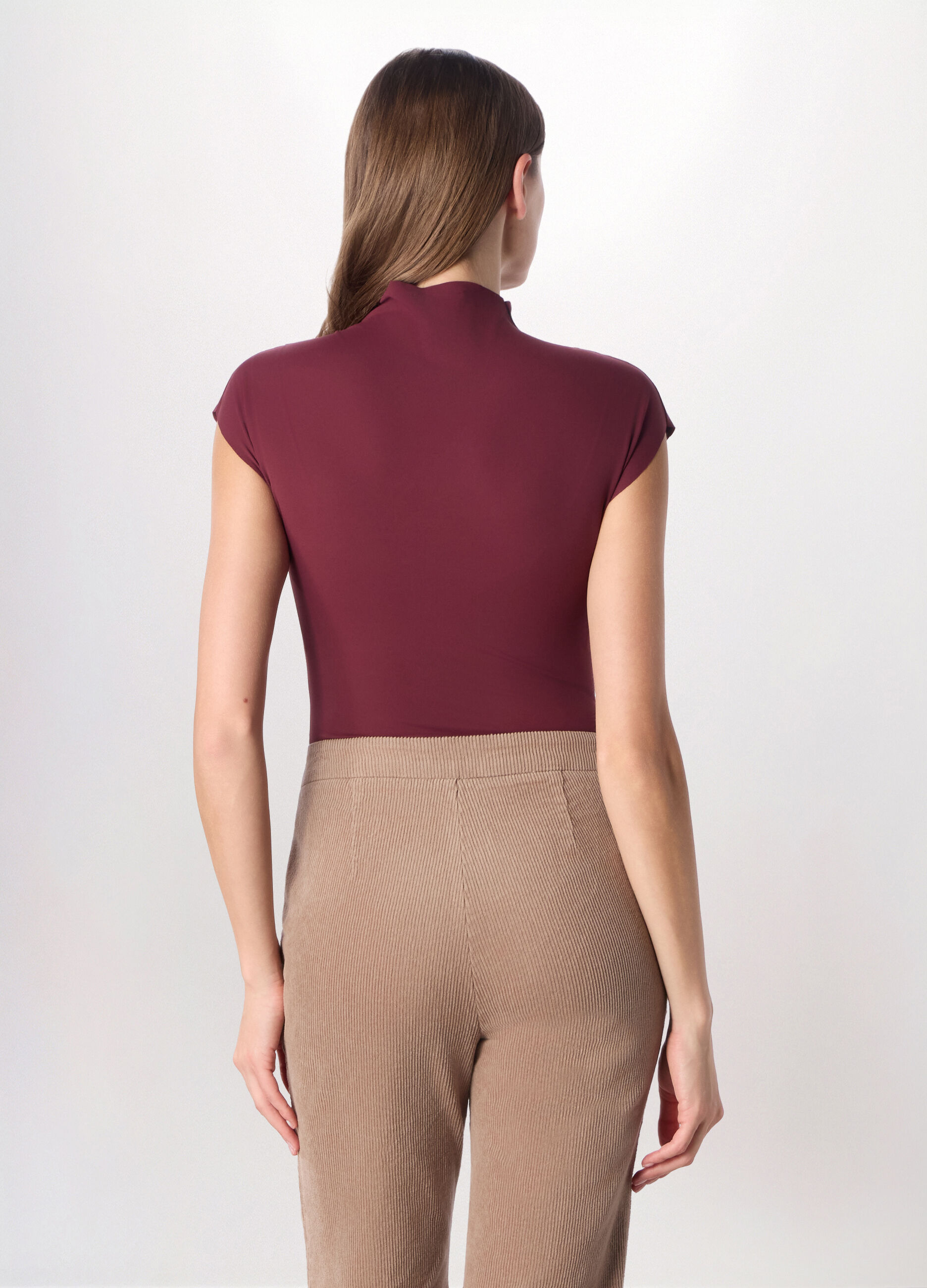 T-shirt in jersey stretch donna_1