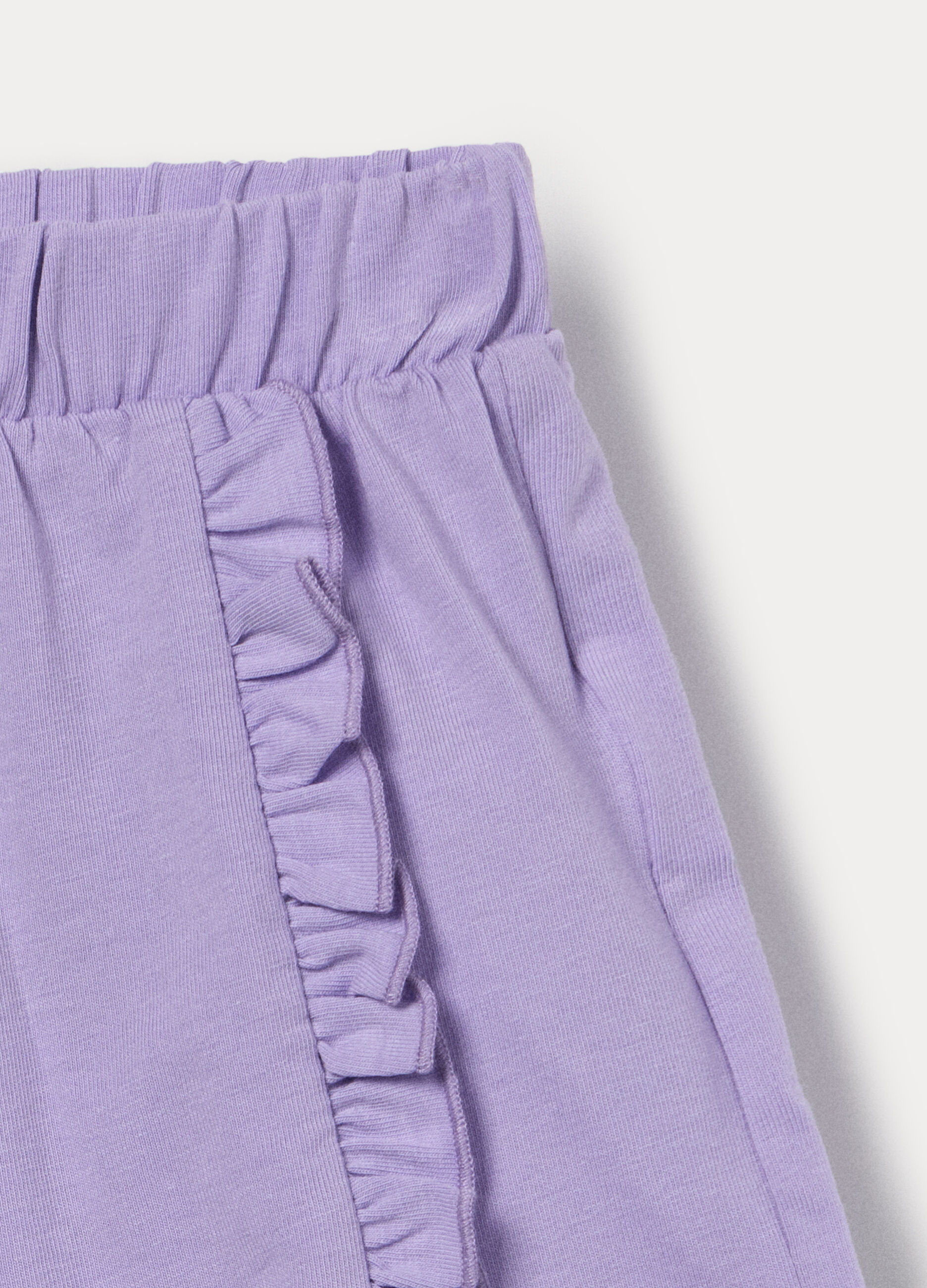 Shorts in jersey di cotone stretch bimba_1