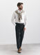 Camicia regular fit colletto button down in cotone uomo_0
