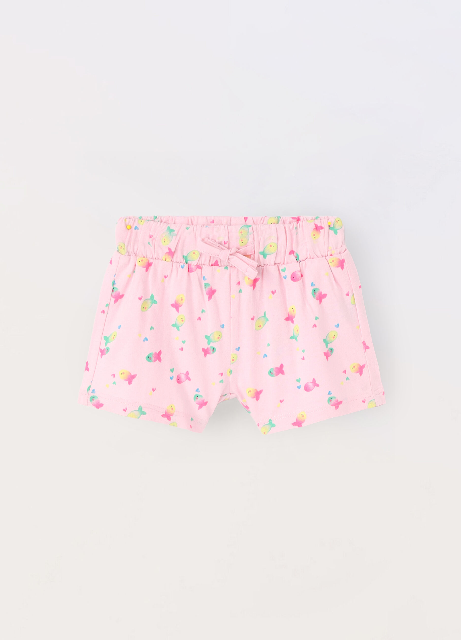 Shorts in jersey di puro cotone neonata_0