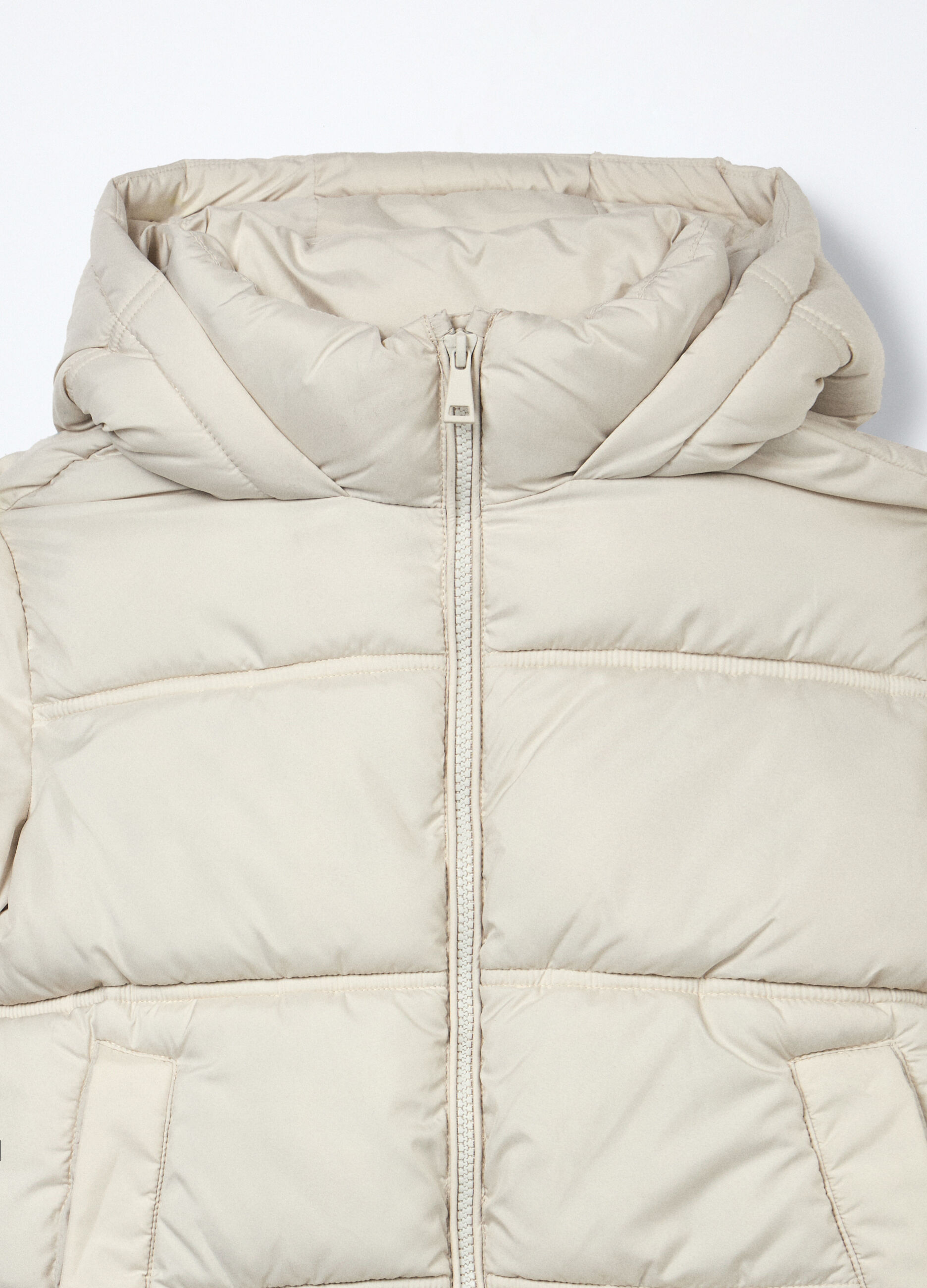 Giubbino imbottito con cappuccio ragazza_2