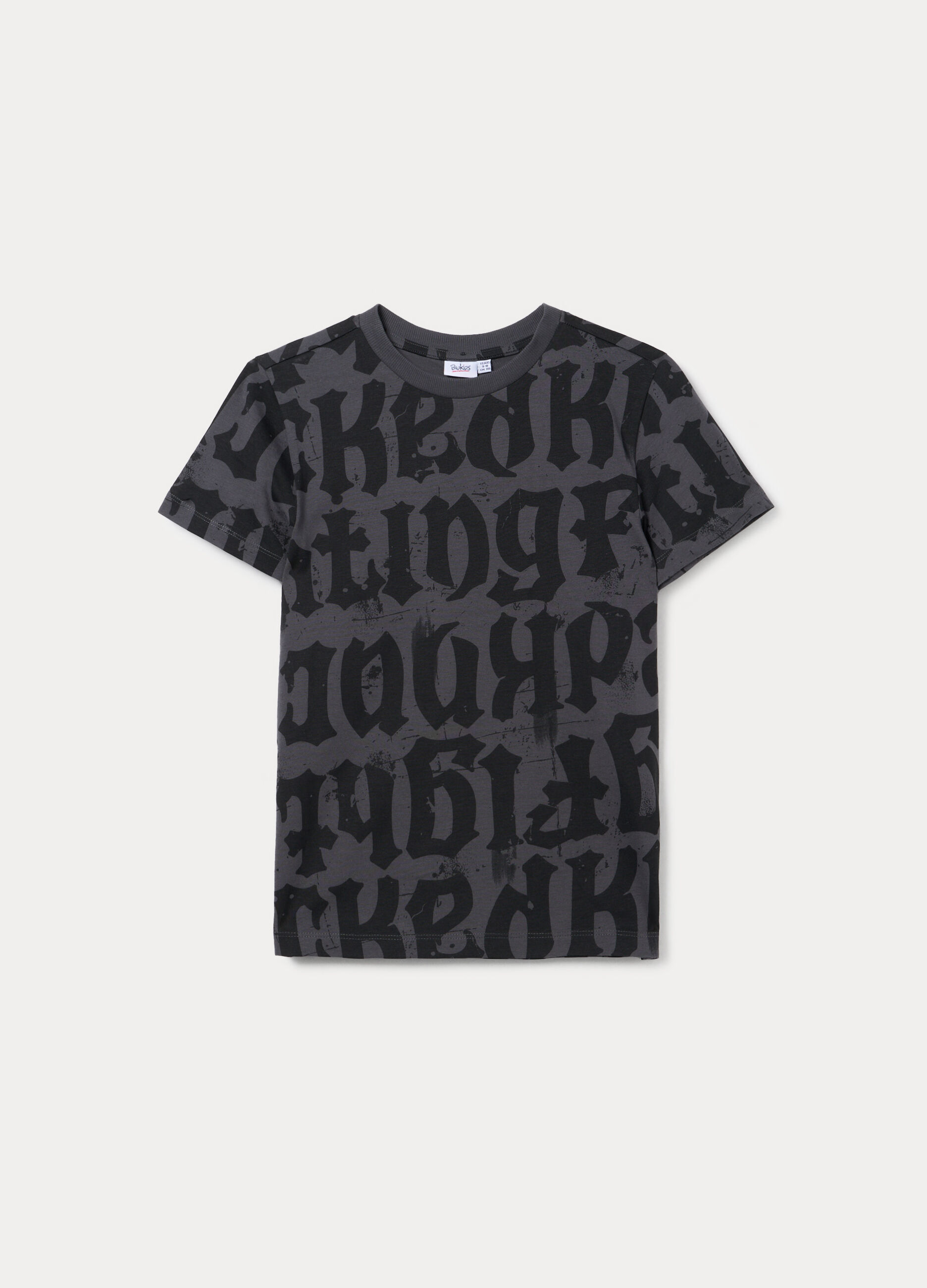 T-shirt girocollo in jersey di puro cotone ragazzo_0