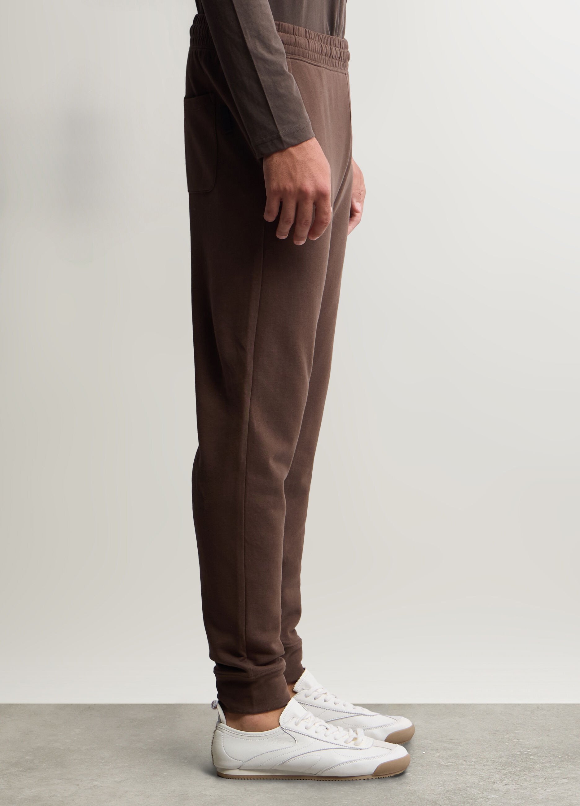 Jogger slim fit in felpa di cotone uomo