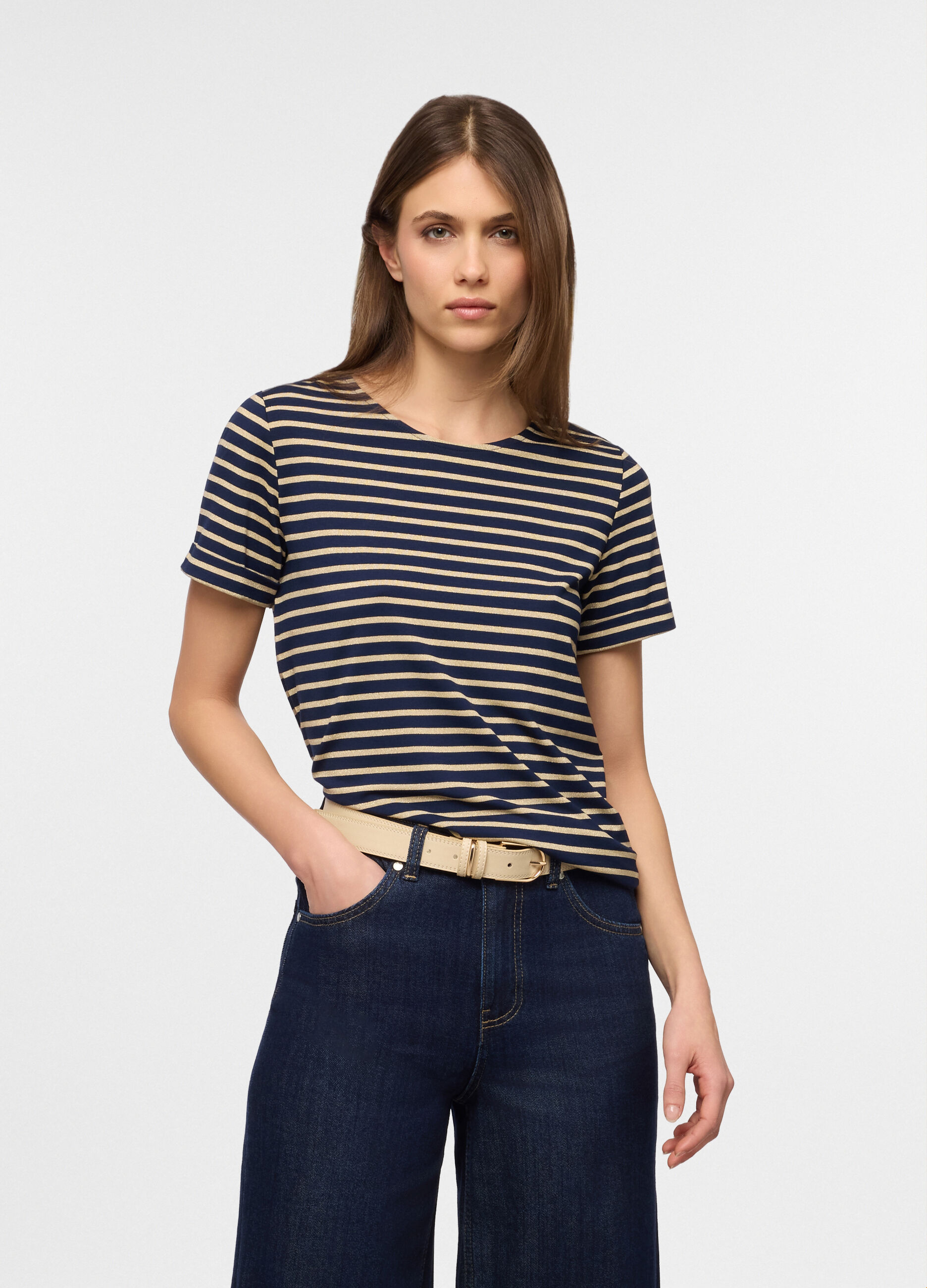 T-shirt girocollo donna_0