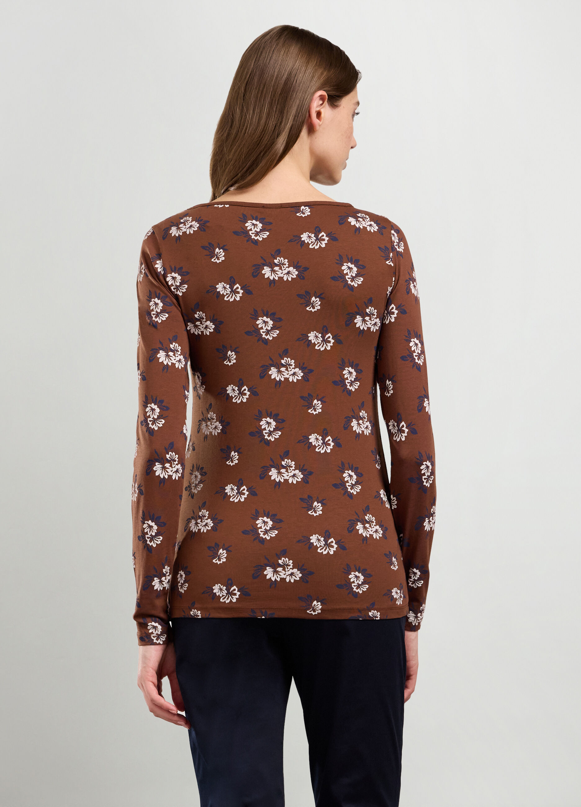 T-shirt in cotone stretch donna_1