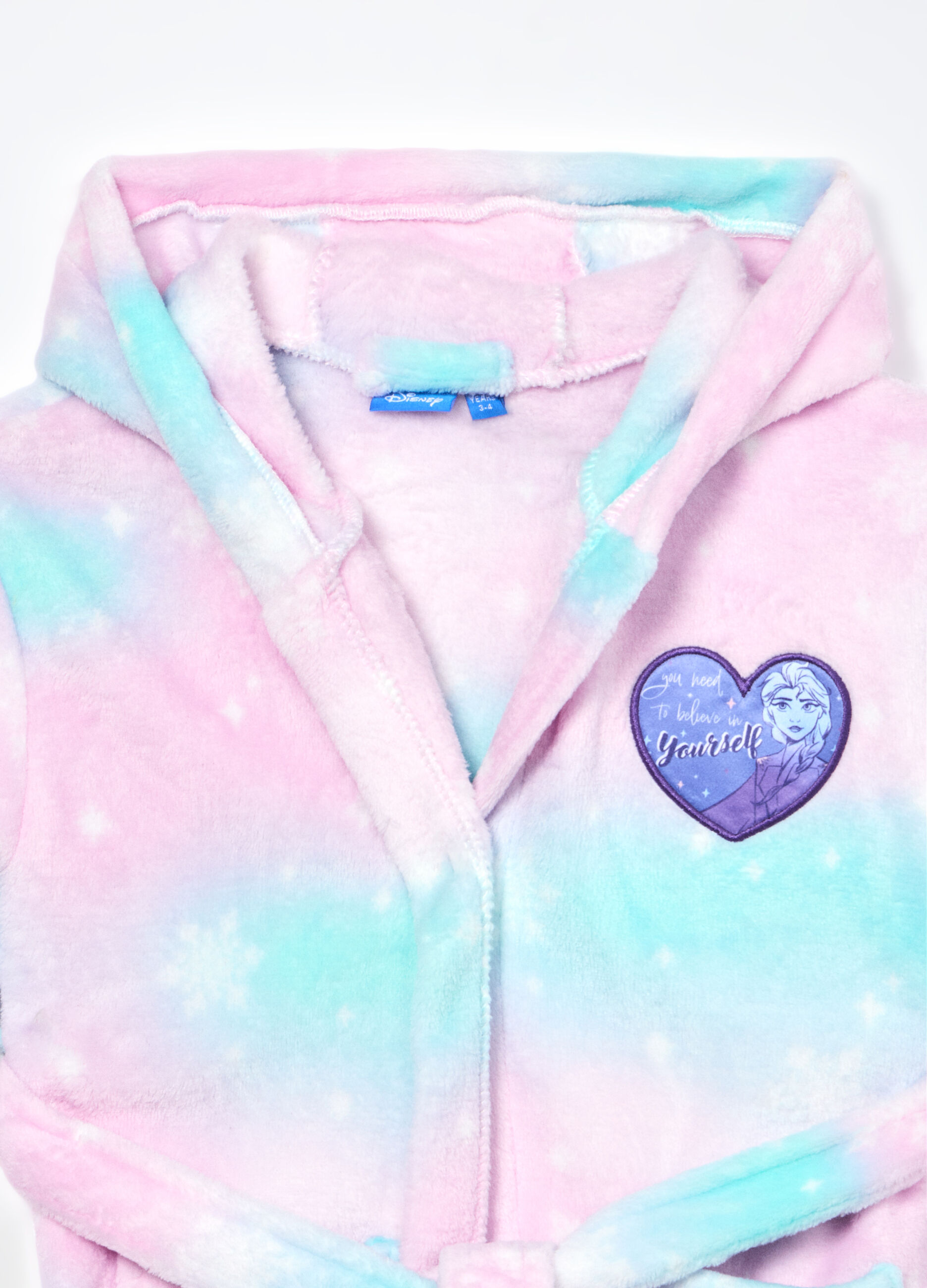 Vestaglia multicolor in coral fleece bambina_2