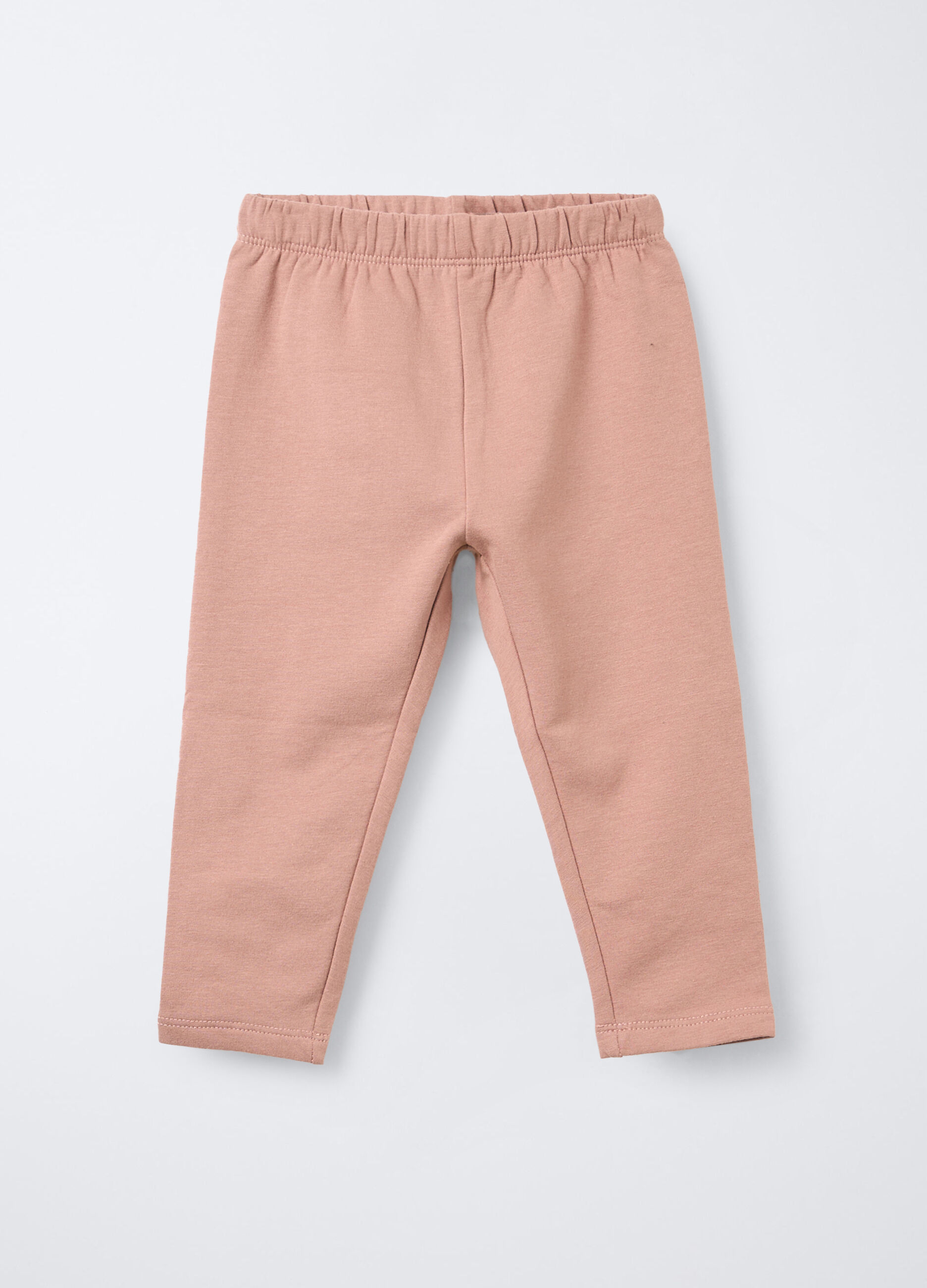 Leggings in felpa di cotone stretch bimba_0