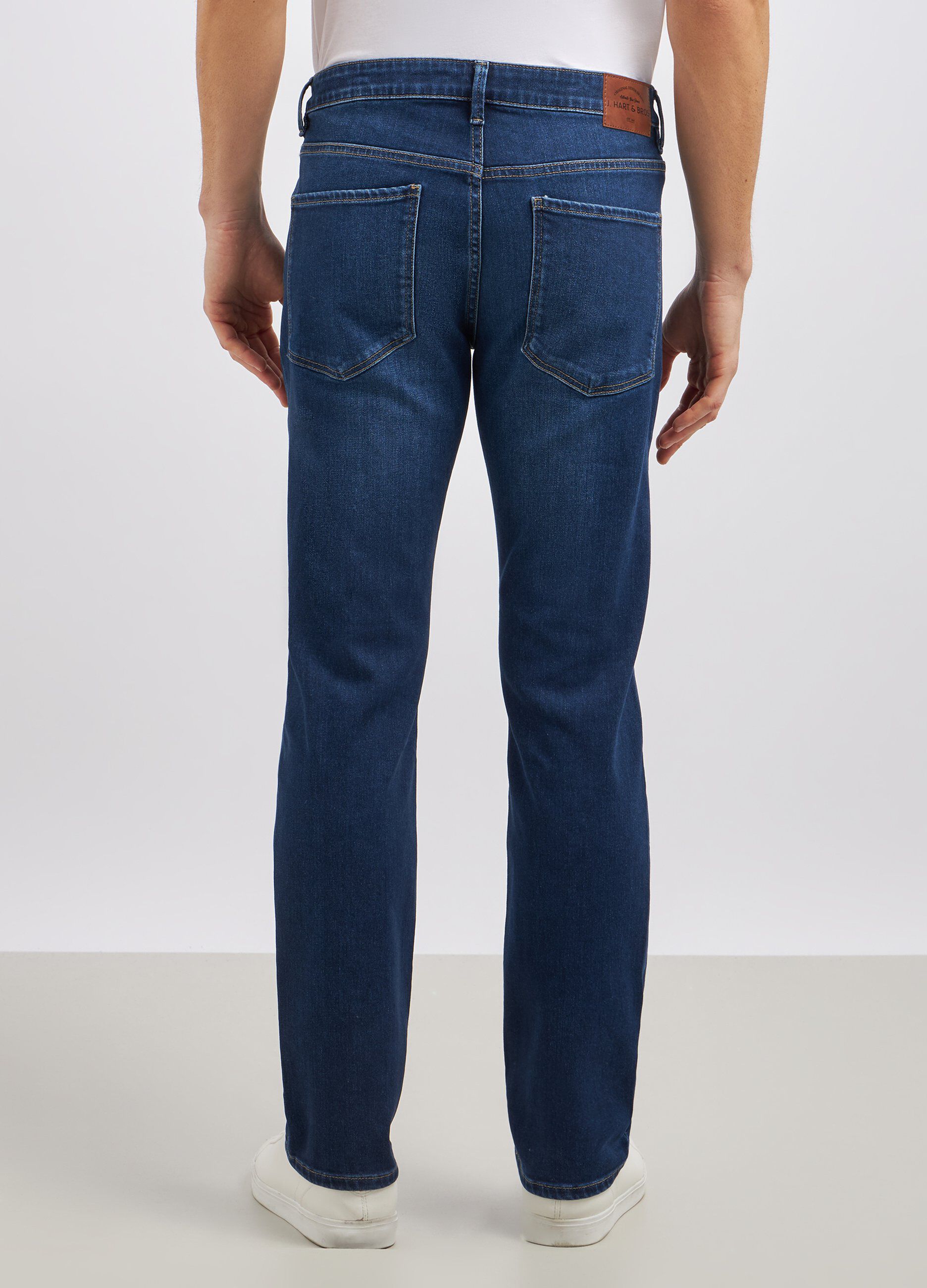Pantaloni in denim di misto cotone uomo_2