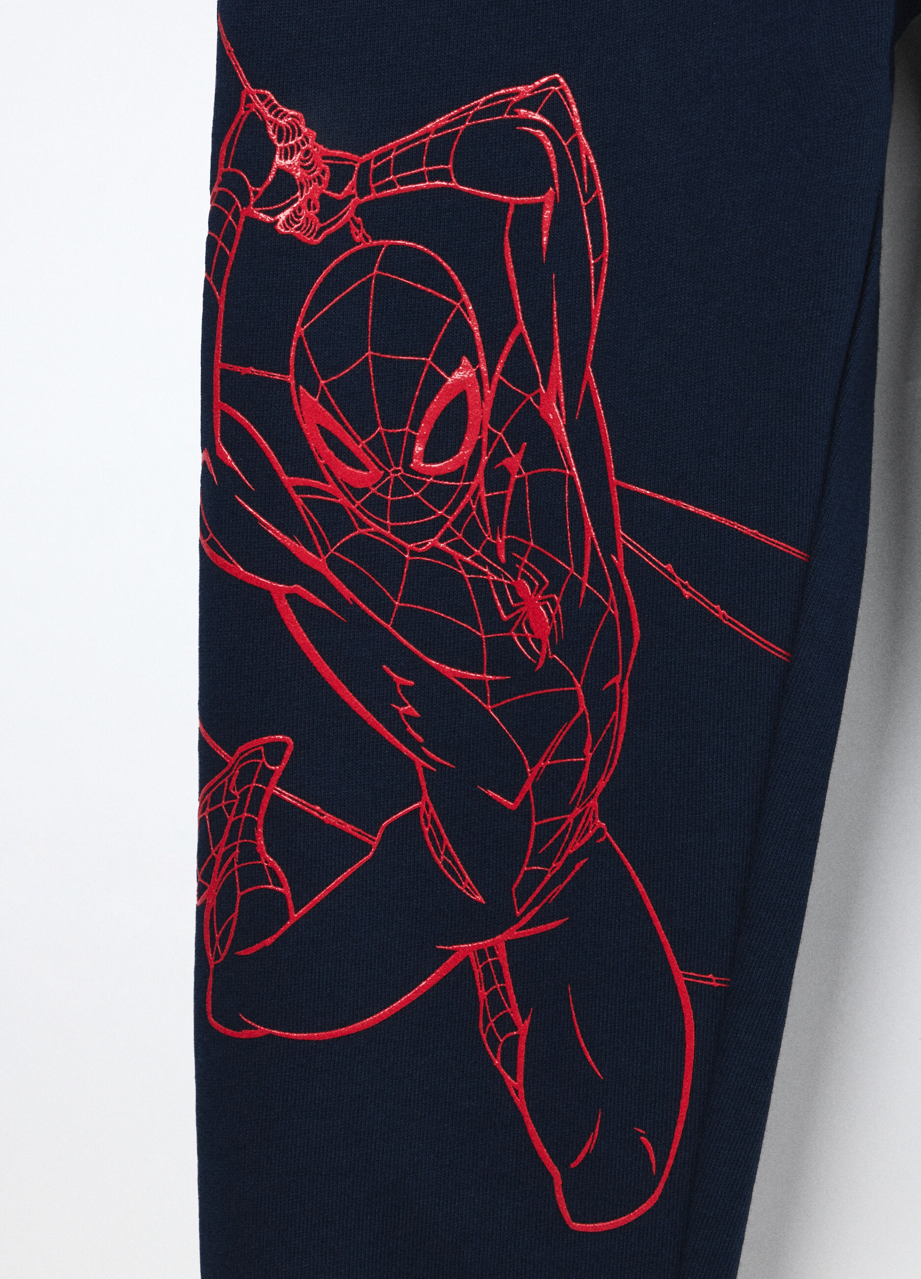 Joggers Spider-Man in french terry di puro cotone bambino_2