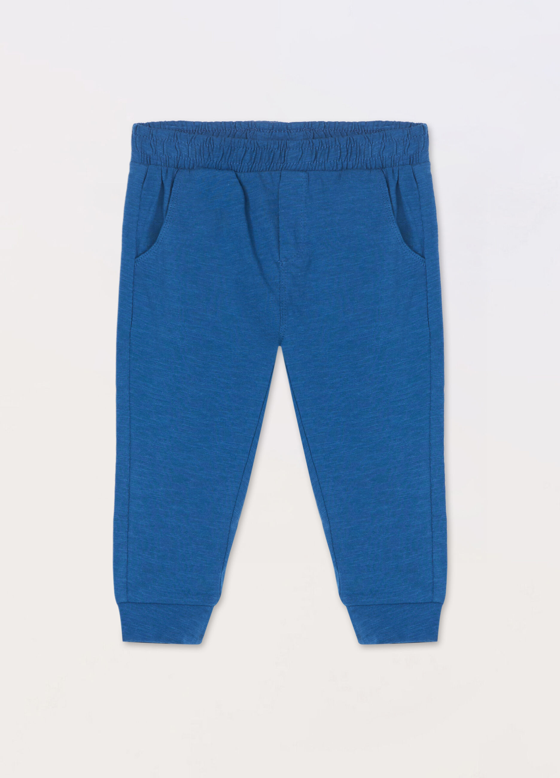 Jogger in jersey di puro cotone neonato_0