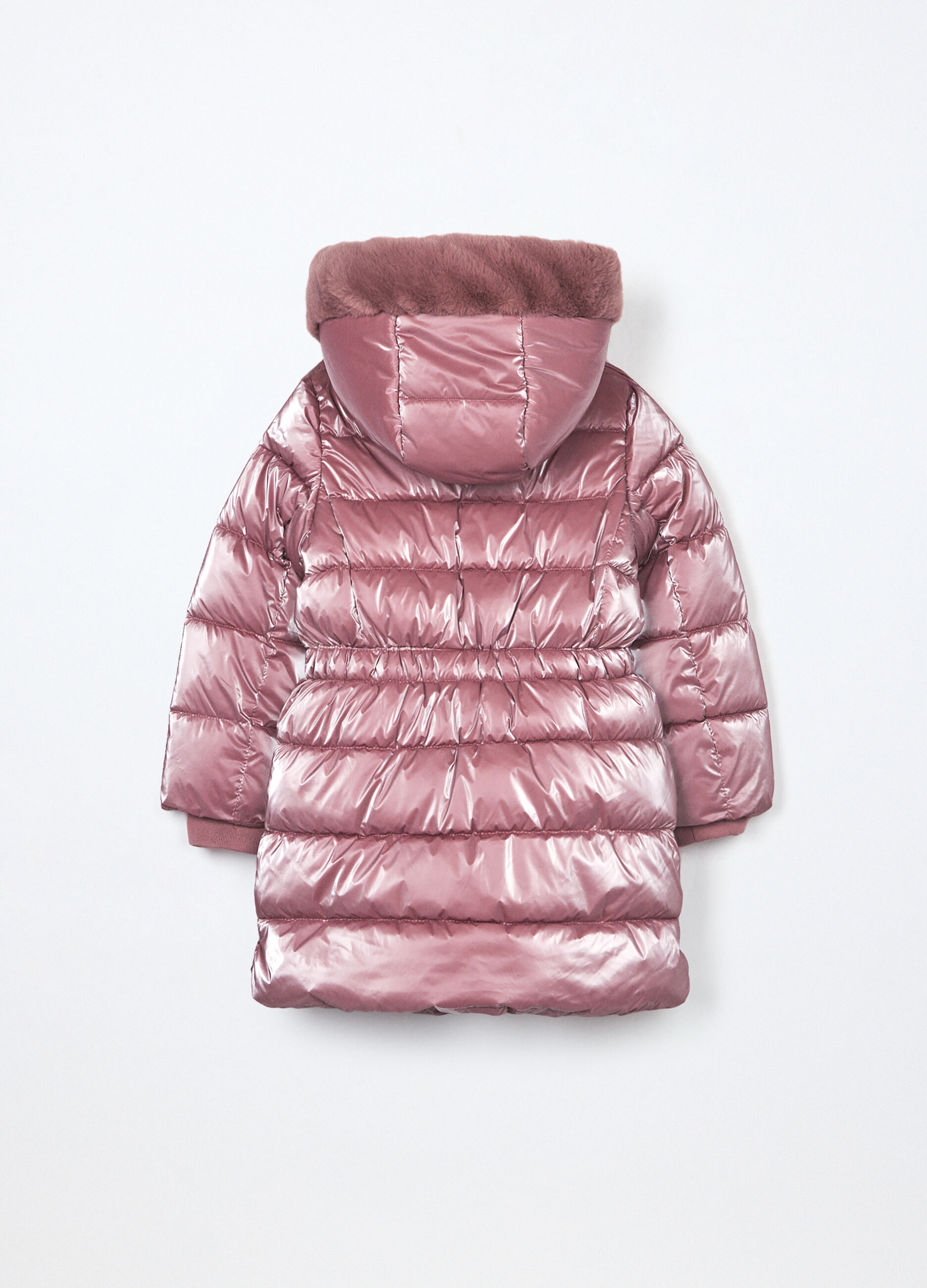 Giubbino imbottito con cappuccio bambina_1