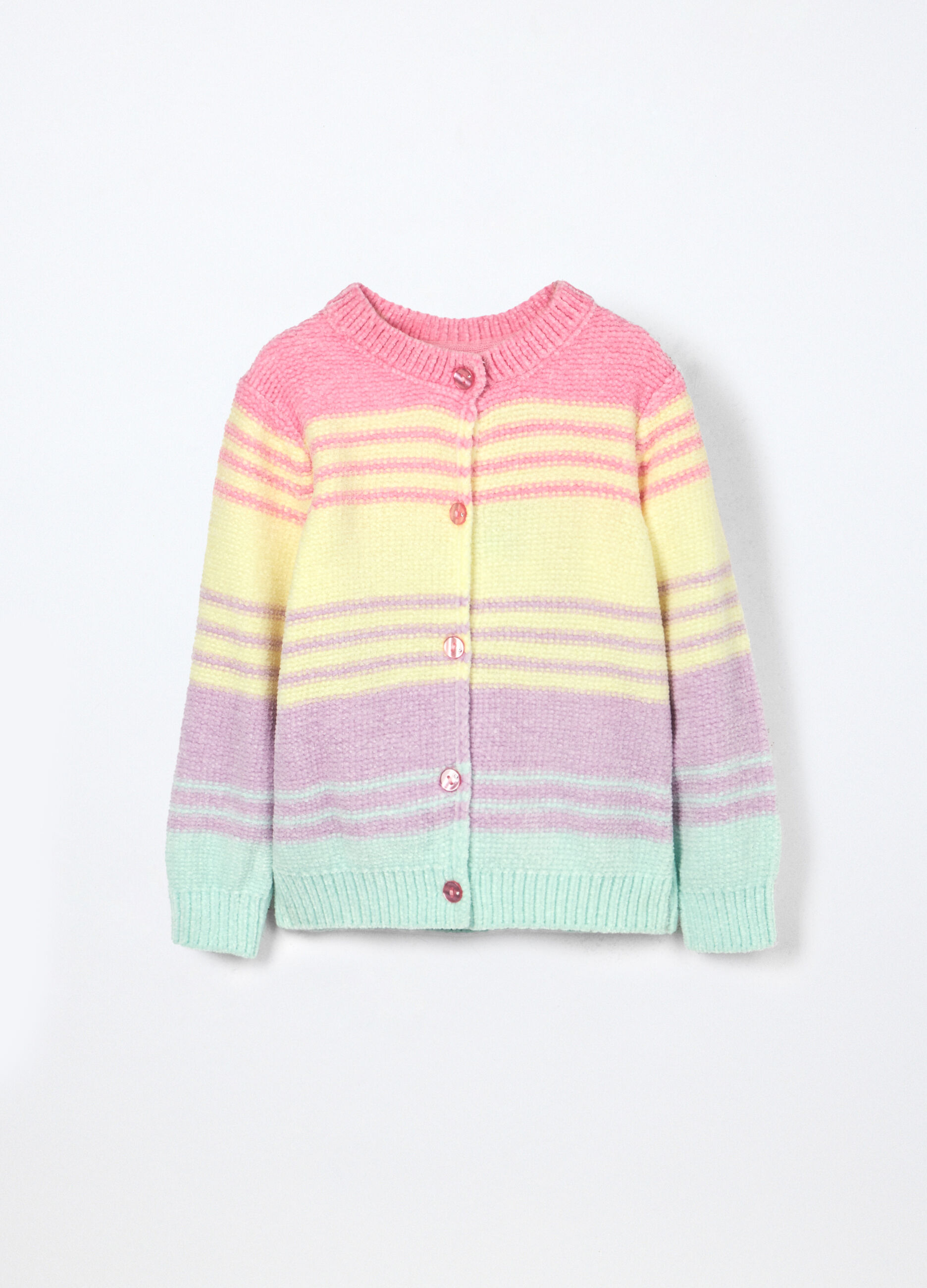 Cardigan in ciniglia neonata_0