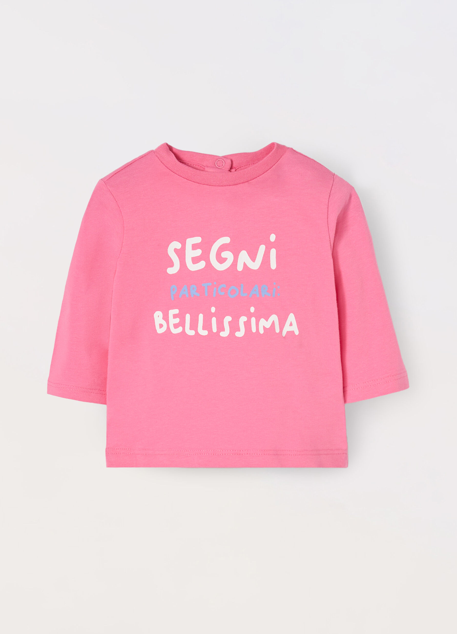 T-shirt in cotone stretch neonata_0