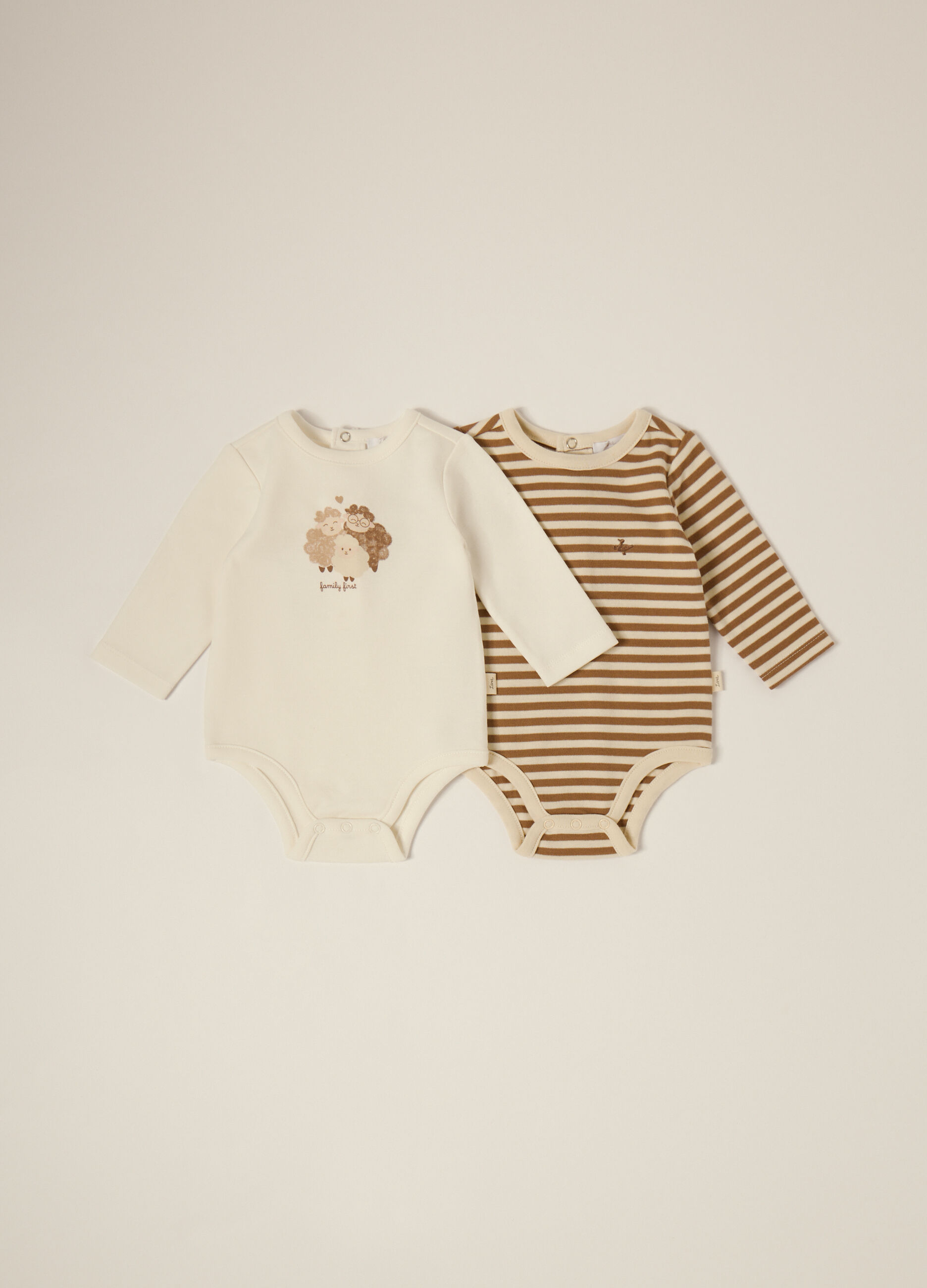 Set di body multicolor per neonato in cotone_0