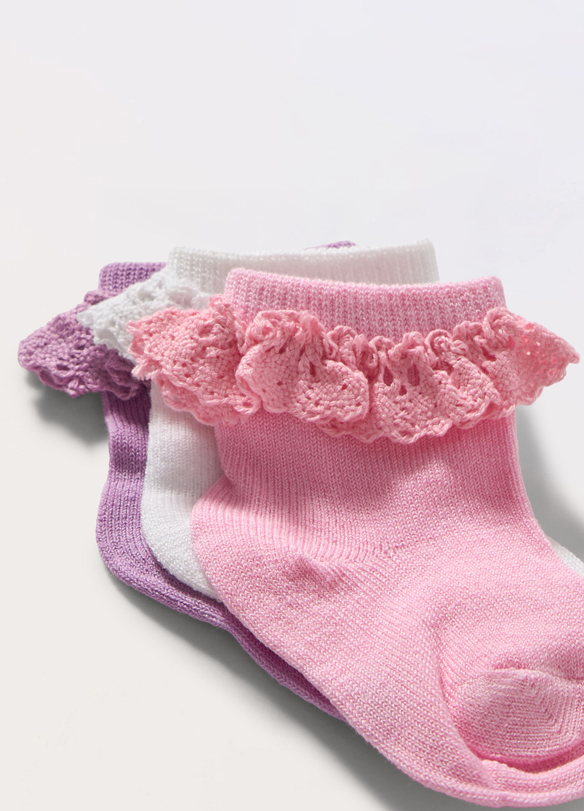 Pack 3 calze corte misto cotone neonata_1