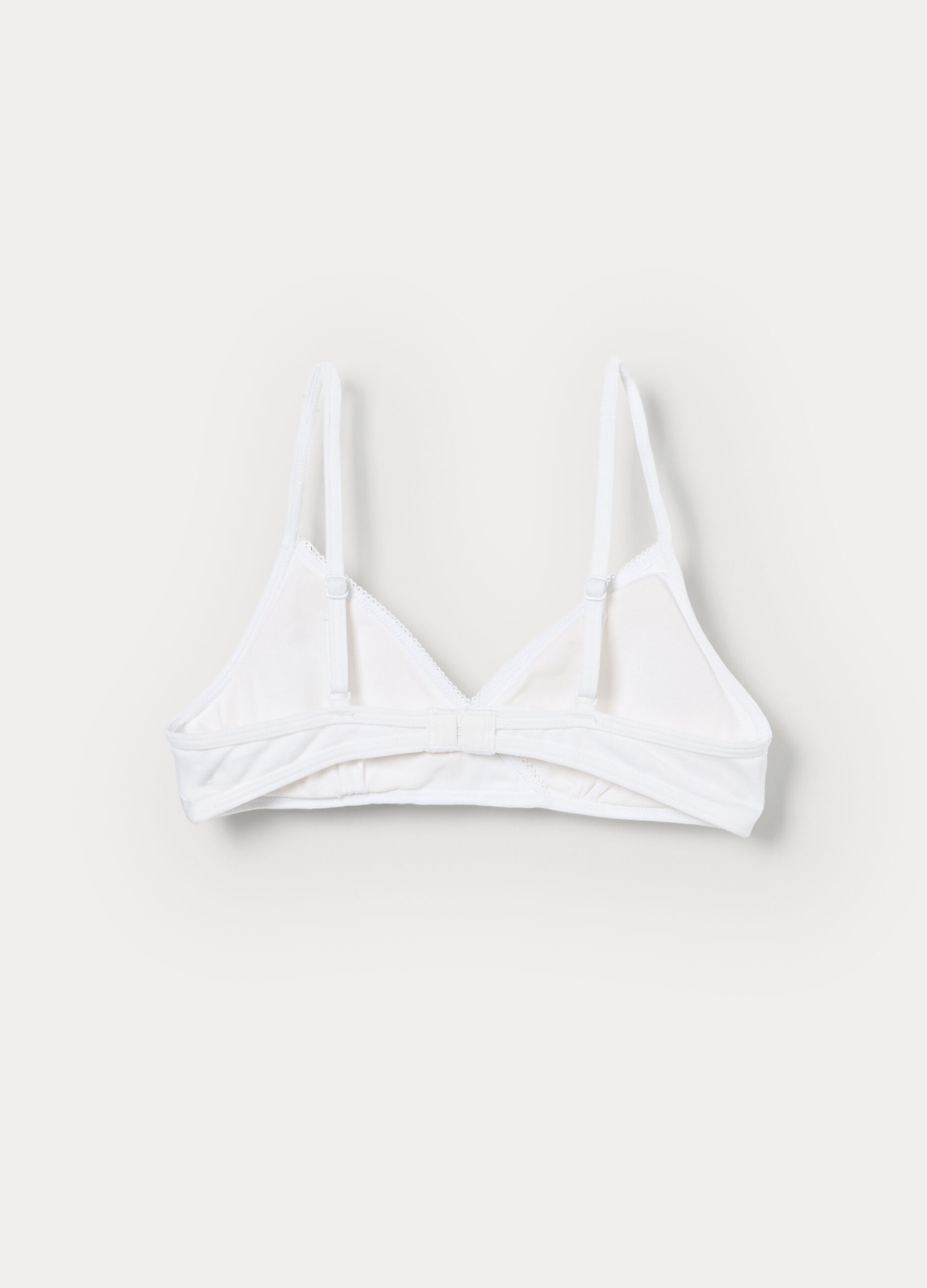 Reggiseno a triangolo in jersey di cotone stretch ragazza_1