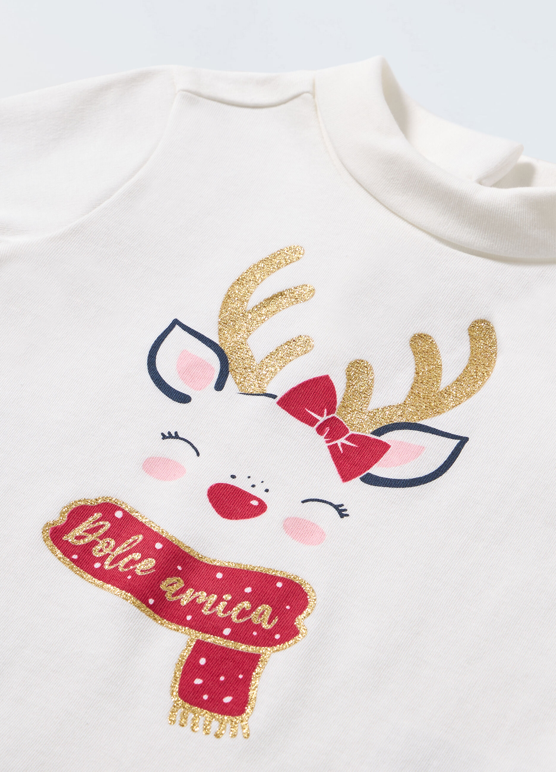 T-shirt in interlock di puro cotone neonata_1