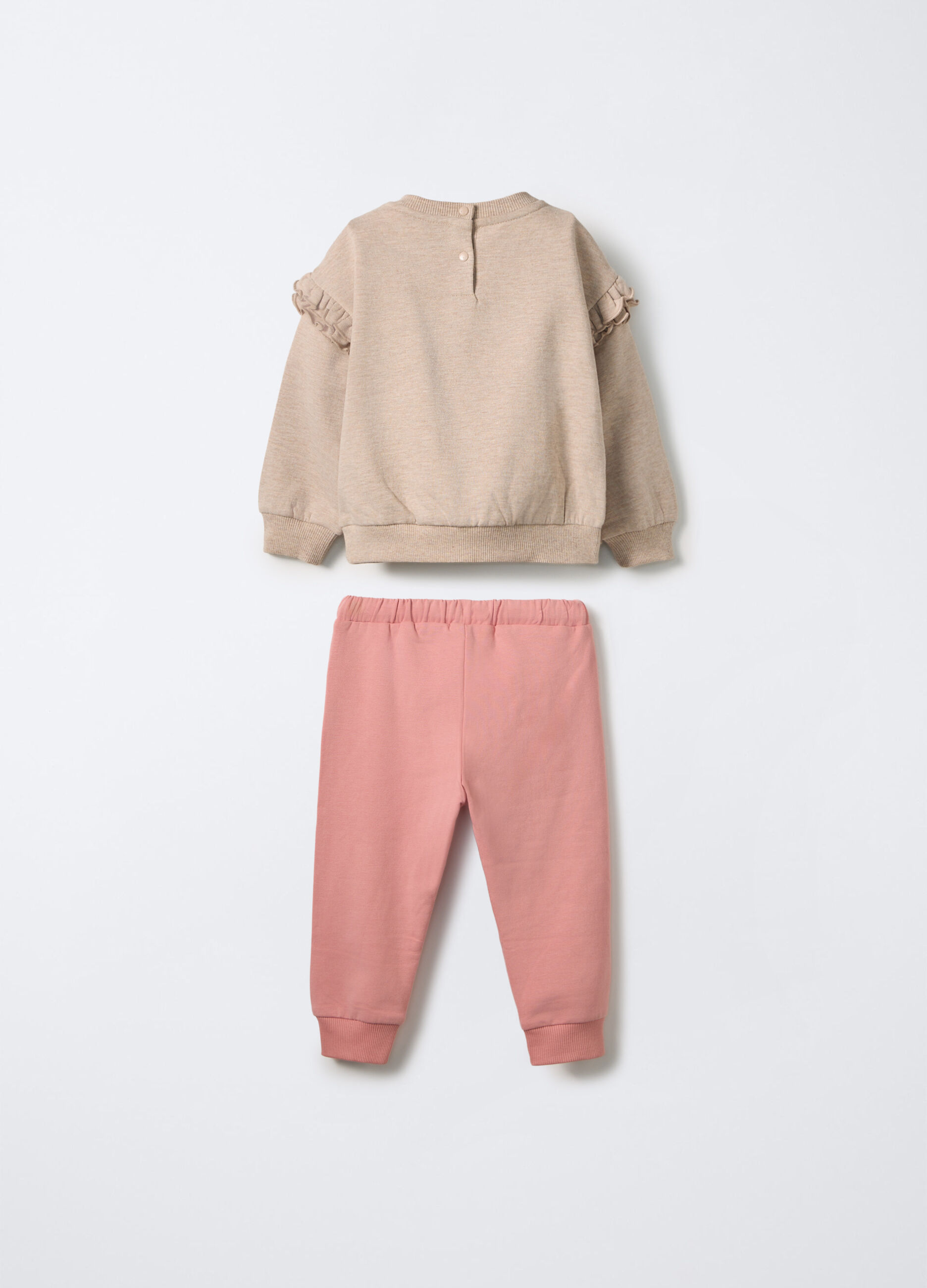 Jogging Set Disney in felpa misto cotone bimba_1
