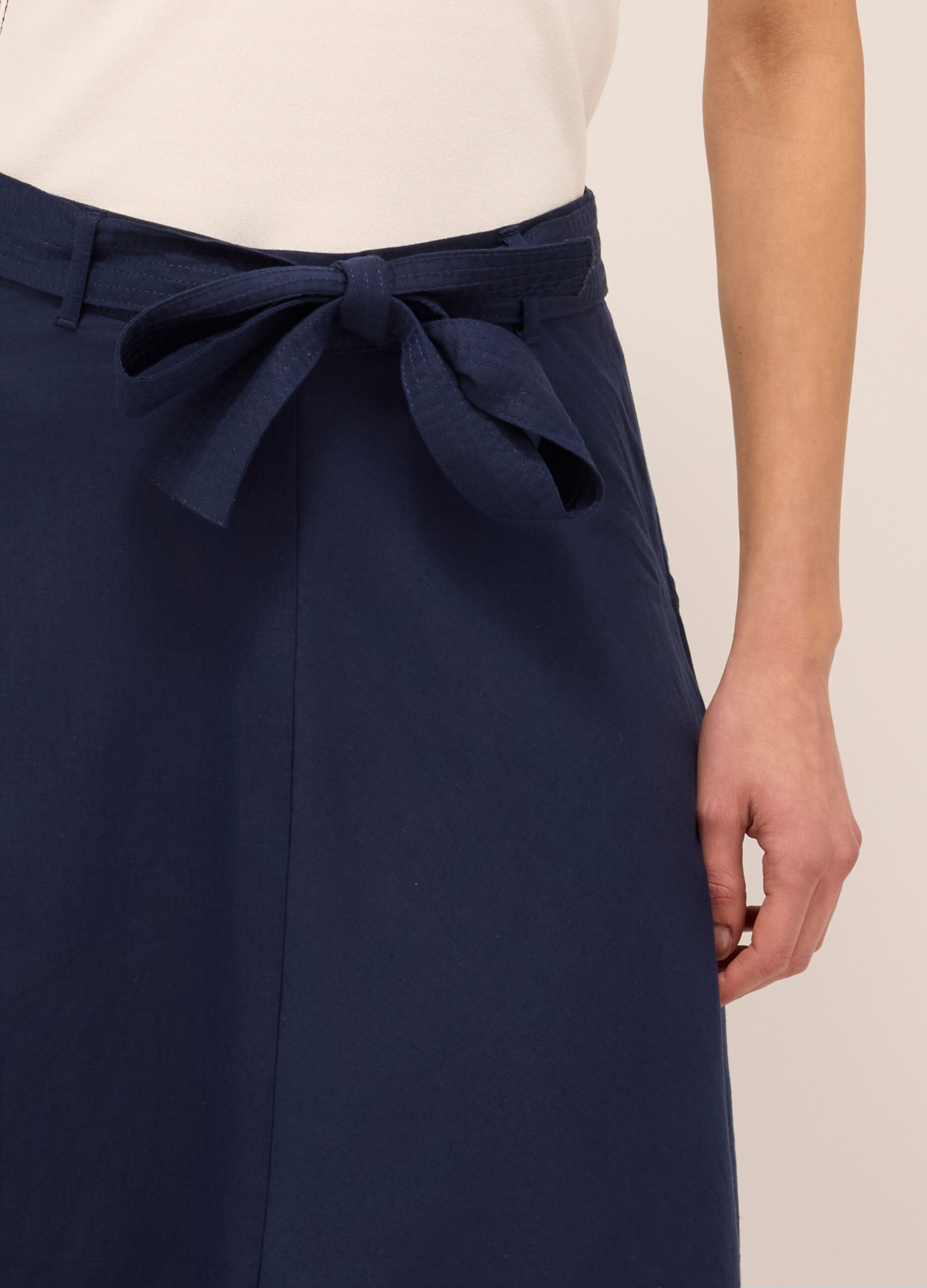 Gonna lunga misto lino donna