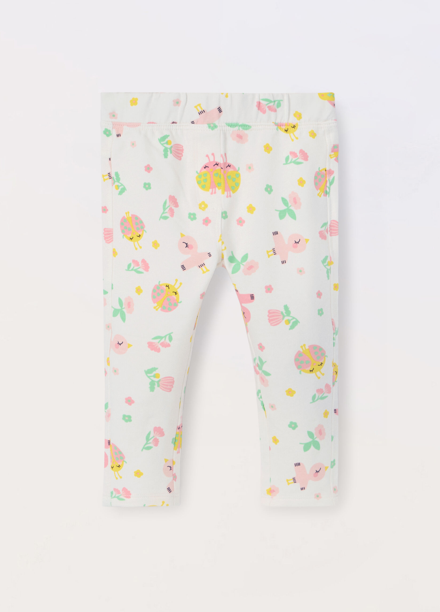 Leggings in puro cotone neonata_0