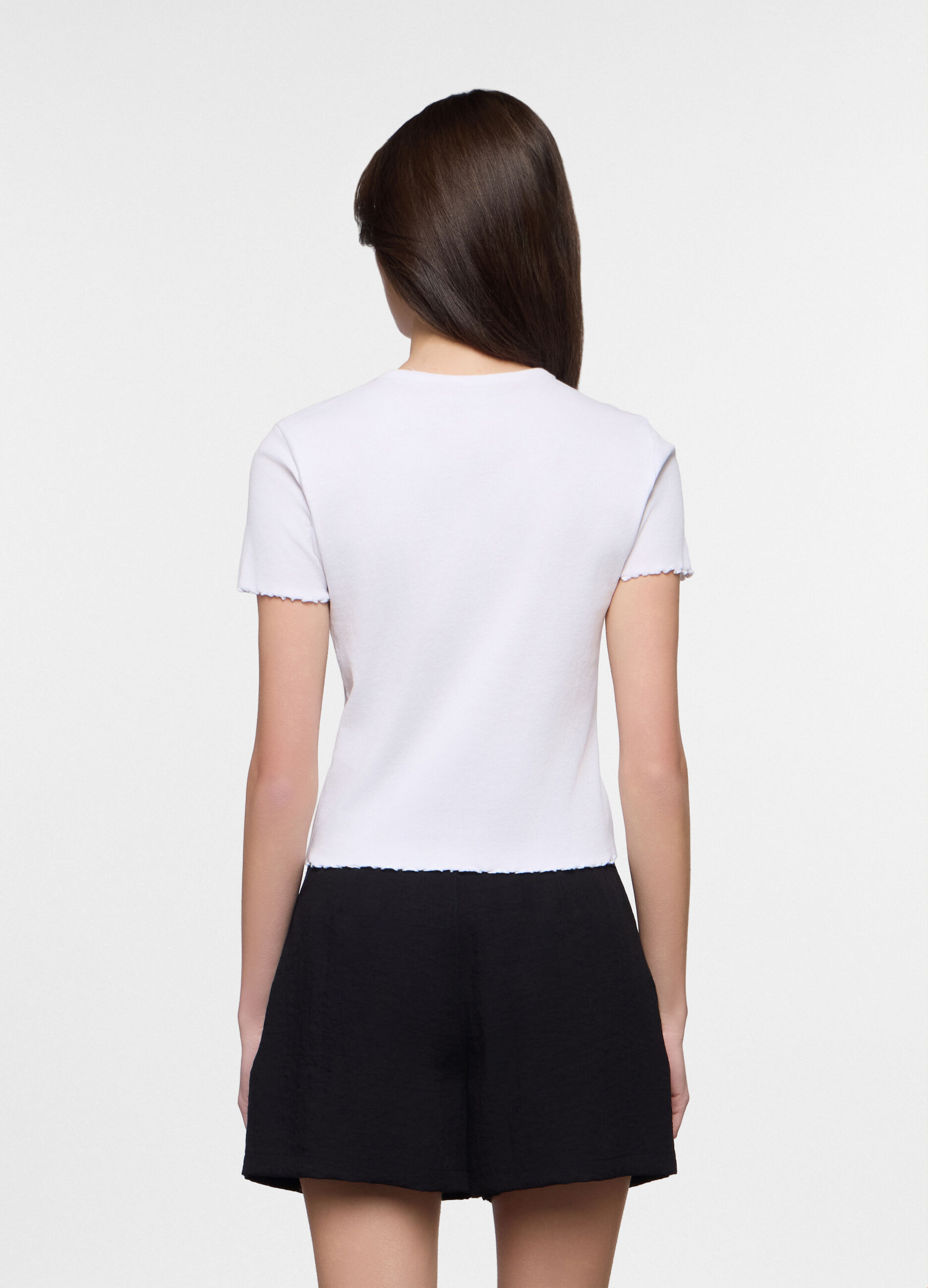 T-shirt girocollo stretch donna_1