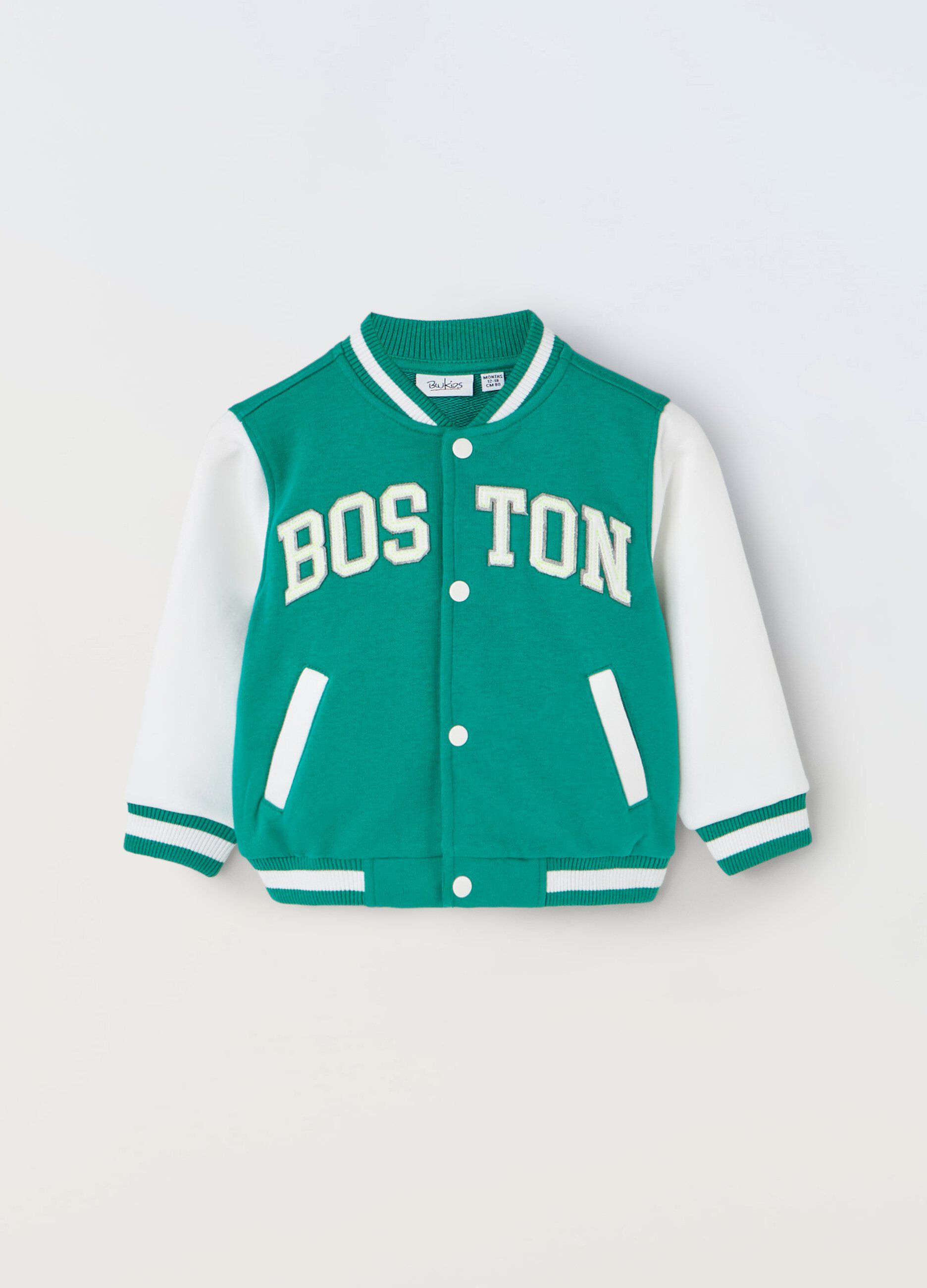 Felpa varsity in cotone neonato_0
