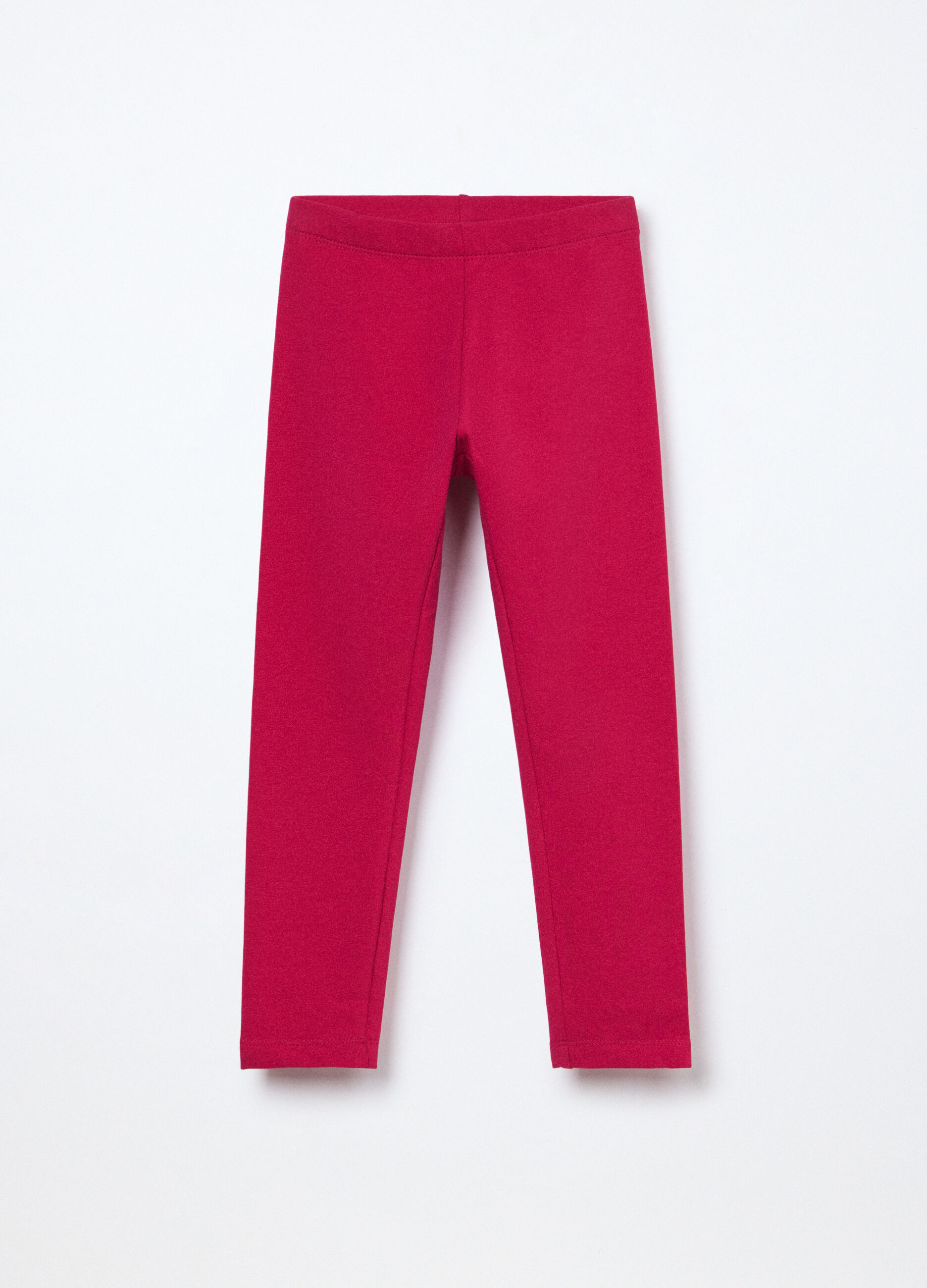 Leggings in french terry di cotone stretch bambina_0