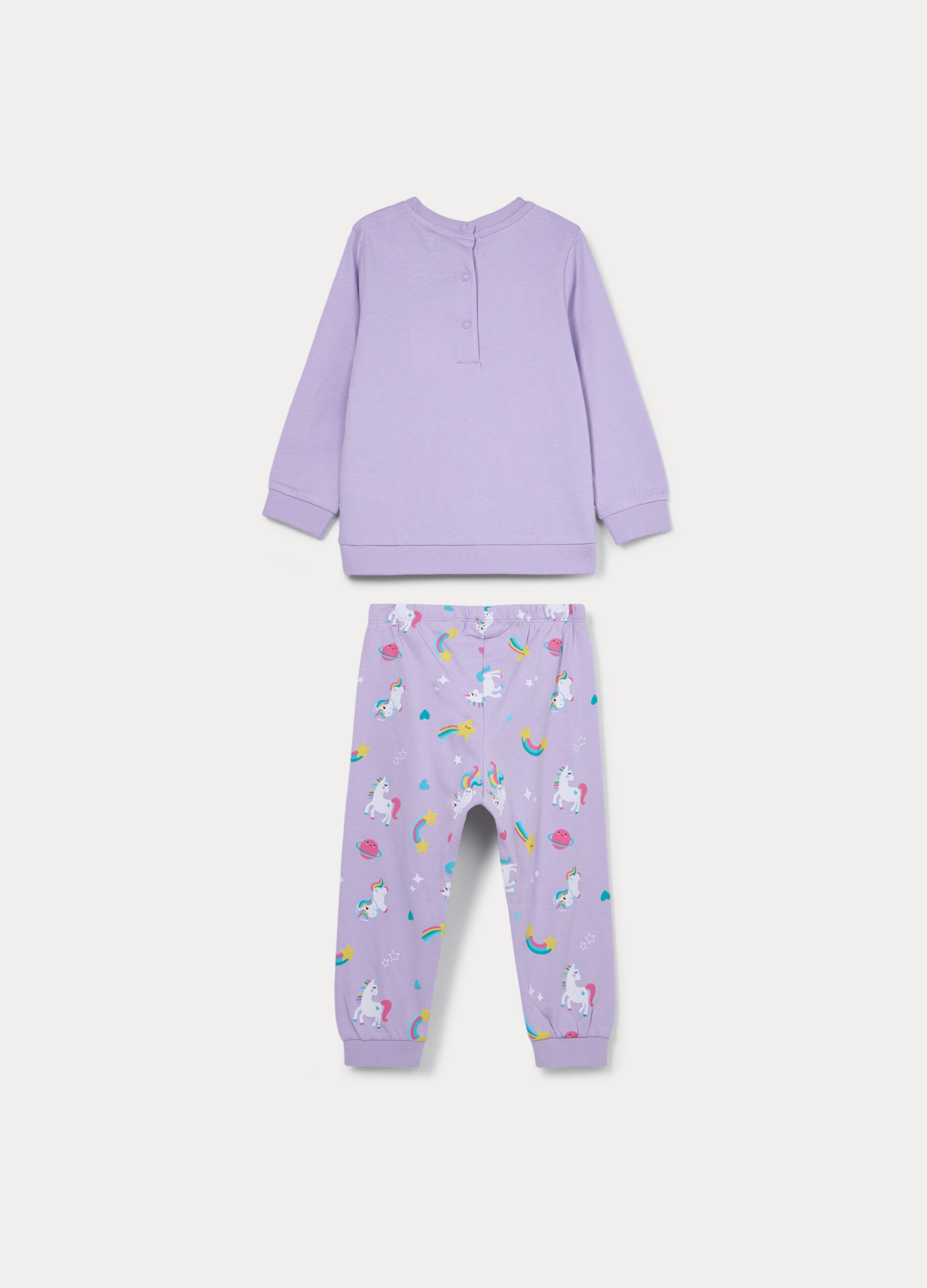 Set pigiama lungo in jersey di puro cotone _1