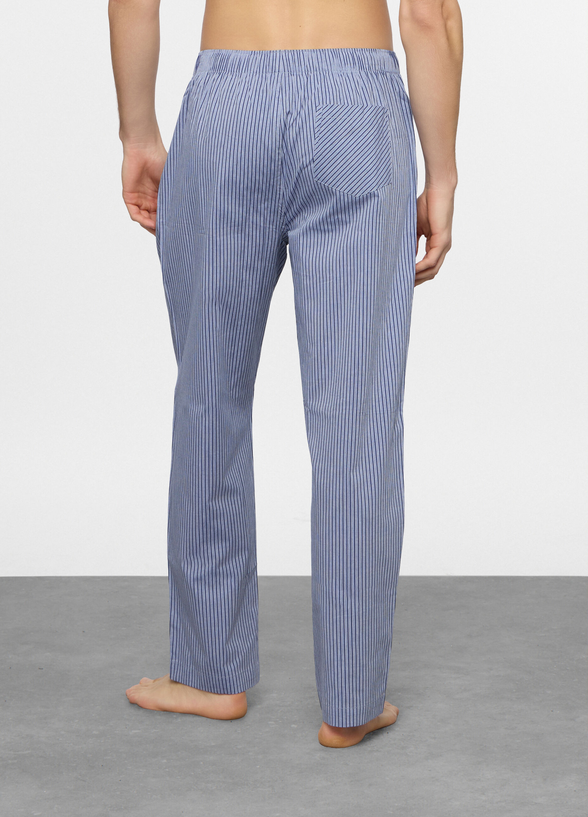 Pantalone pigiama in tela di cotone uomo_1