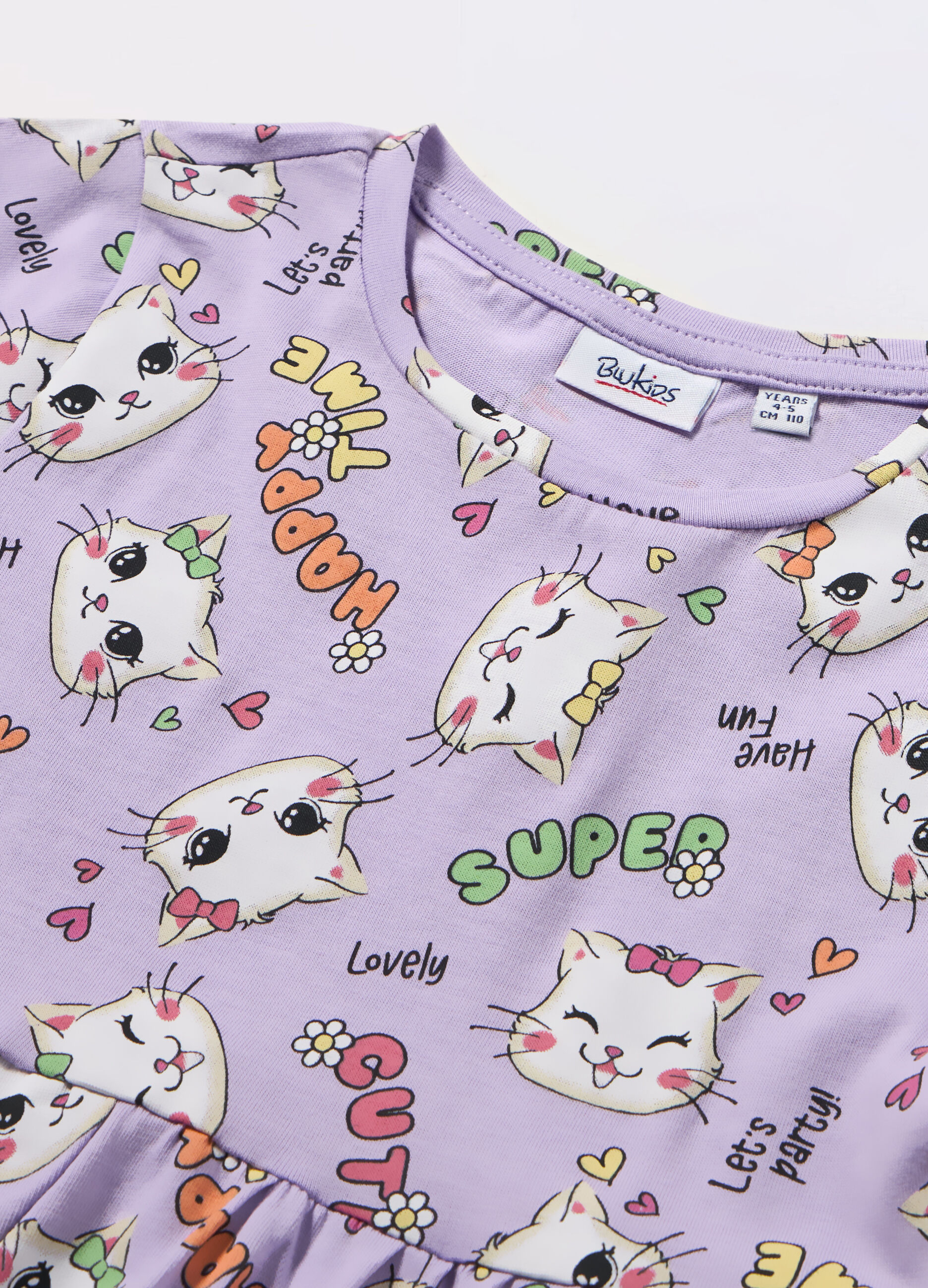 Vestito in jersey di puro cotone bambina_1