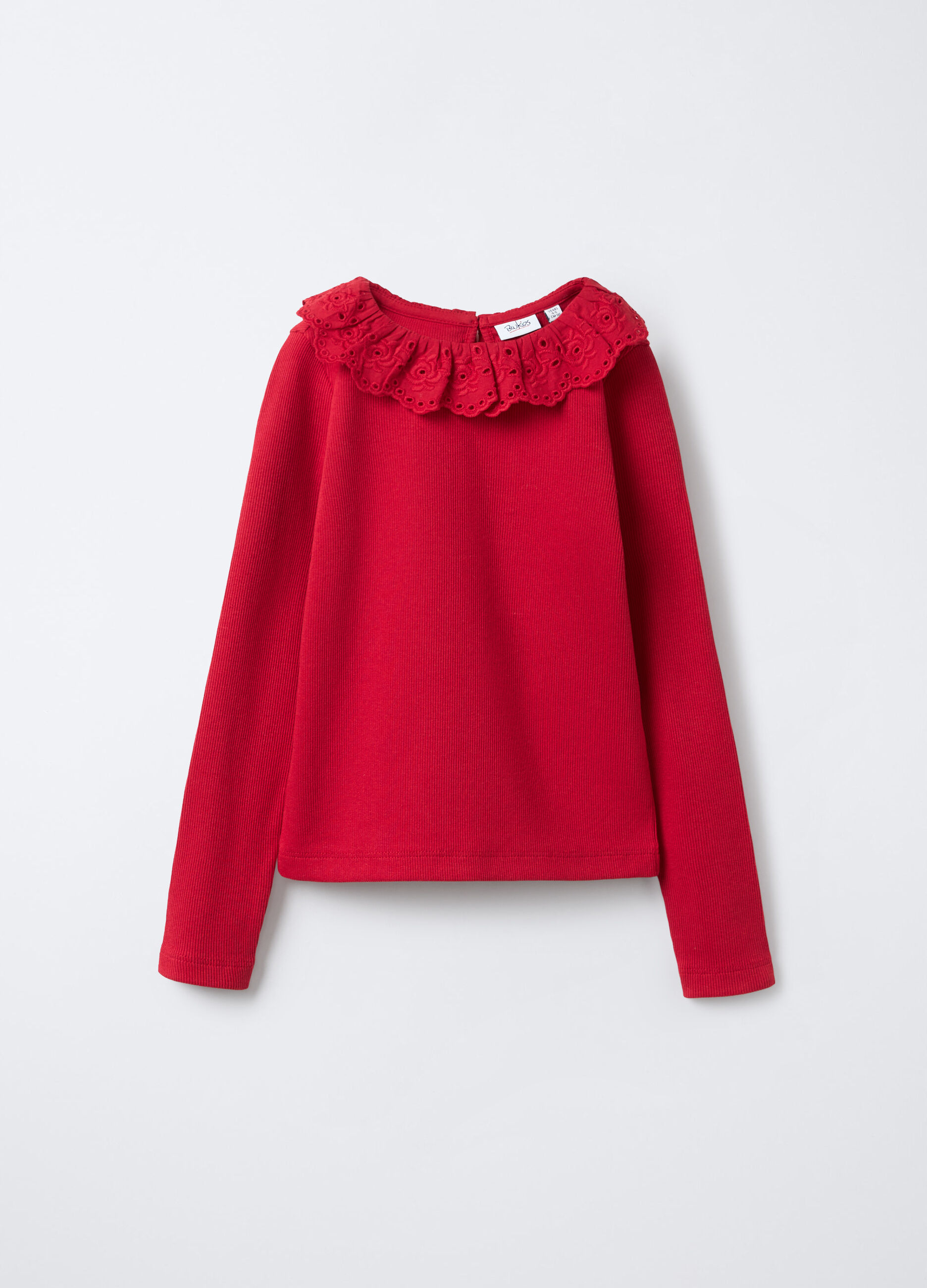 T-shirt in costina di cotone stretch Fit Slim bambina_0