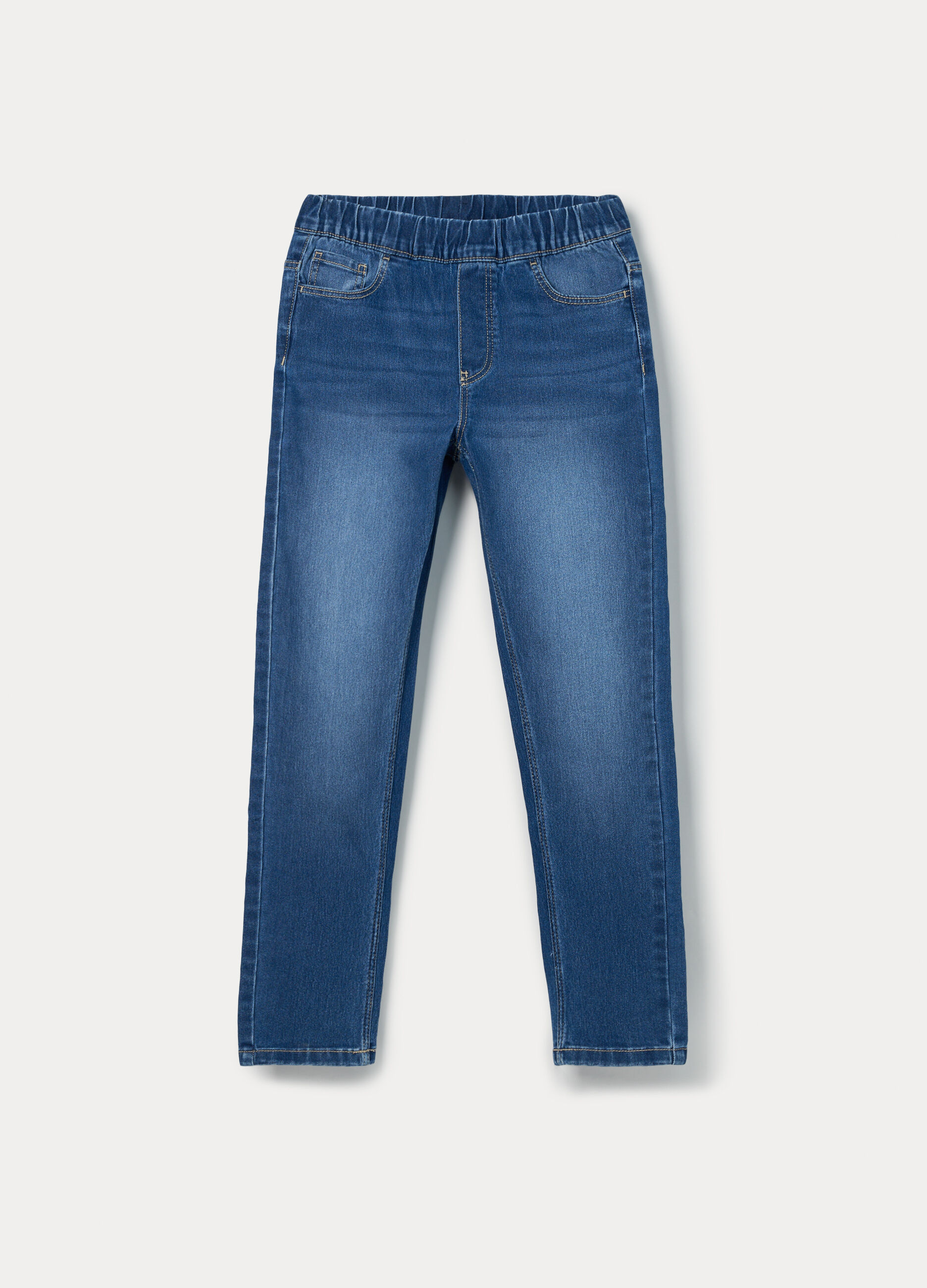 Jeggings in denim misto cotone bambino_0