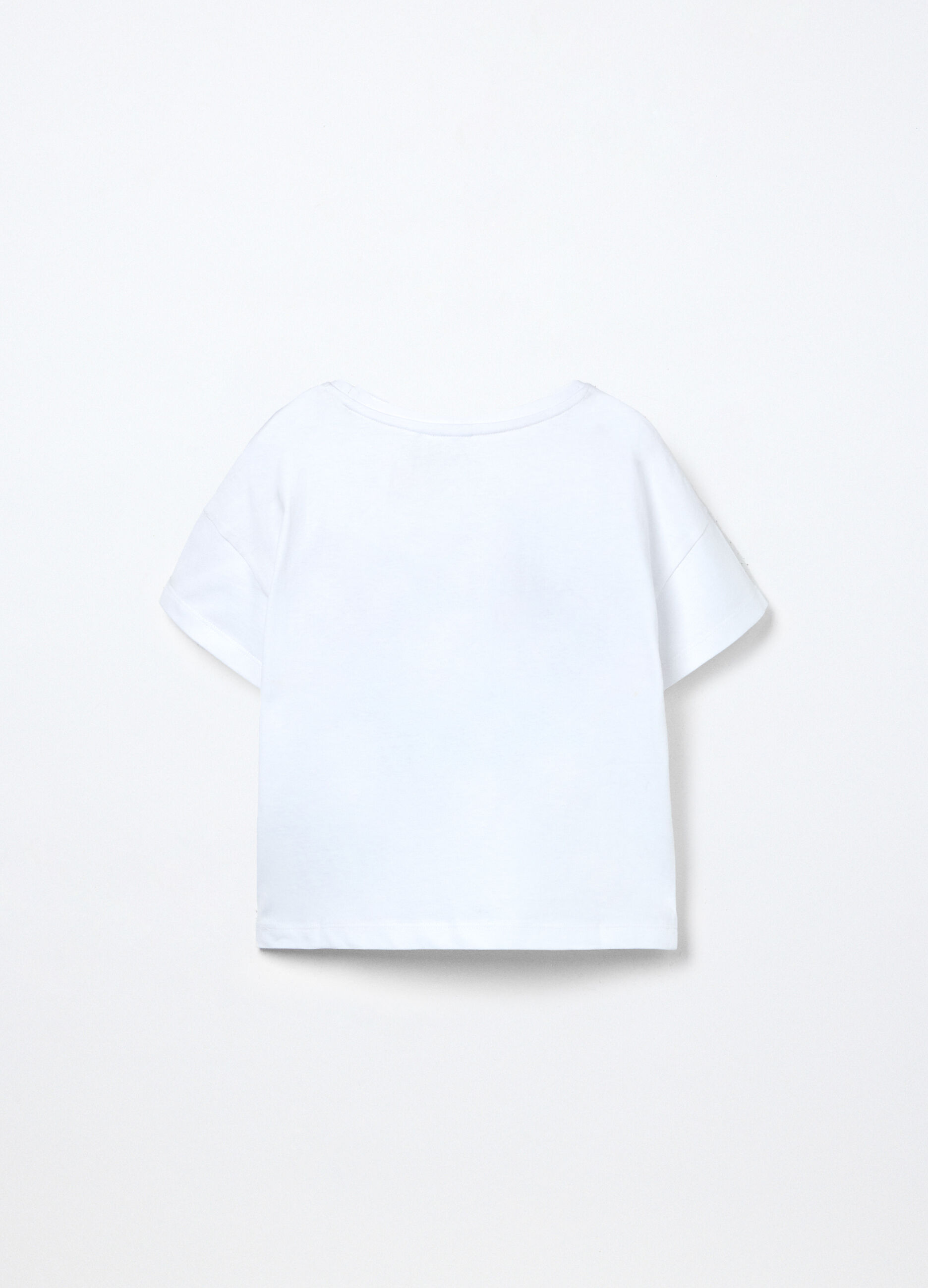 T-shirt Hello Kitty in jersey di puro cotone ragazza_1