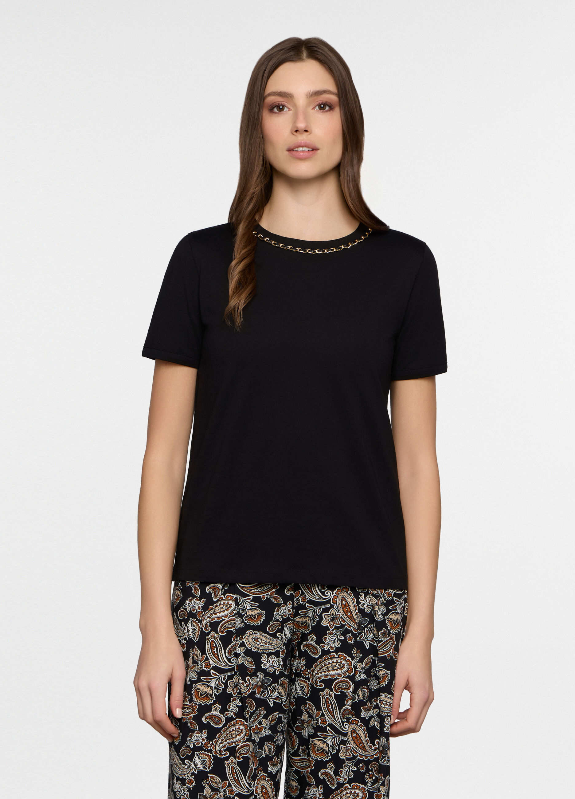 T-shirt girocollo donna_0