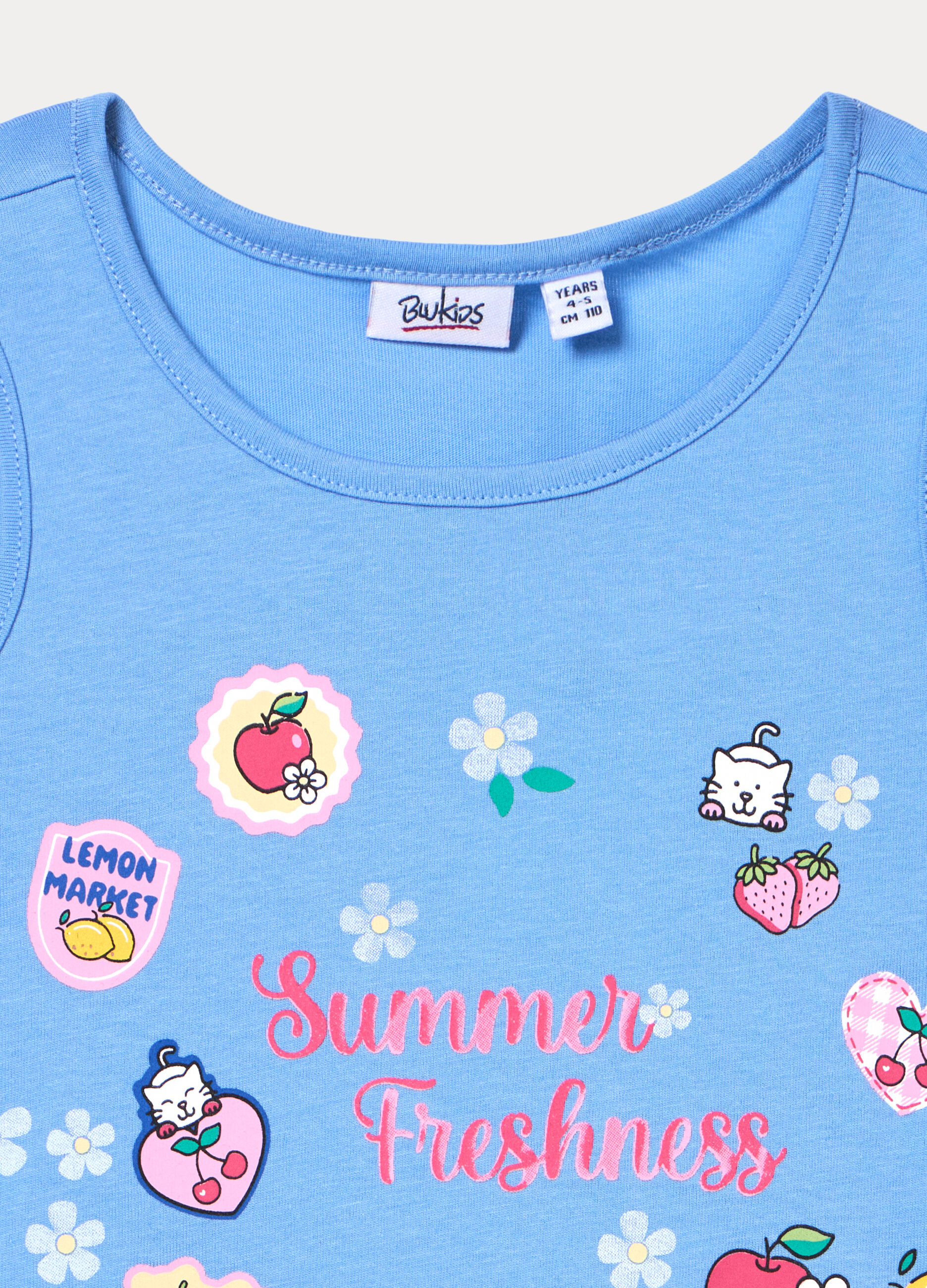 Vestito in jersey di puro cotone bambina_2