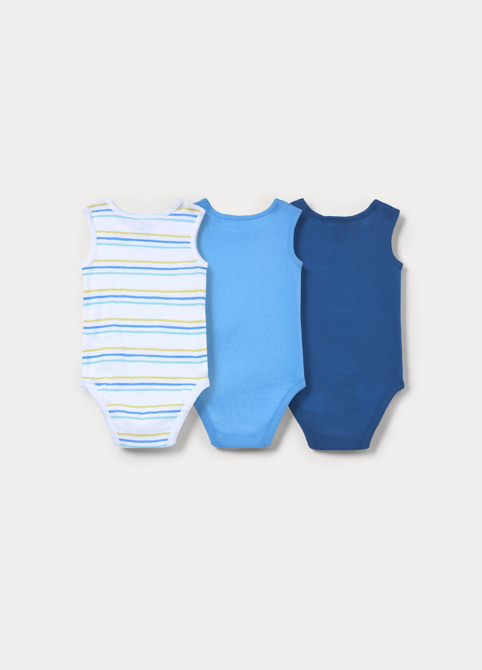 Pack 3 body in costina di puro cotone _1