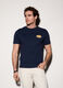 T-shirt in jersey di cotone con logo uomo_0
